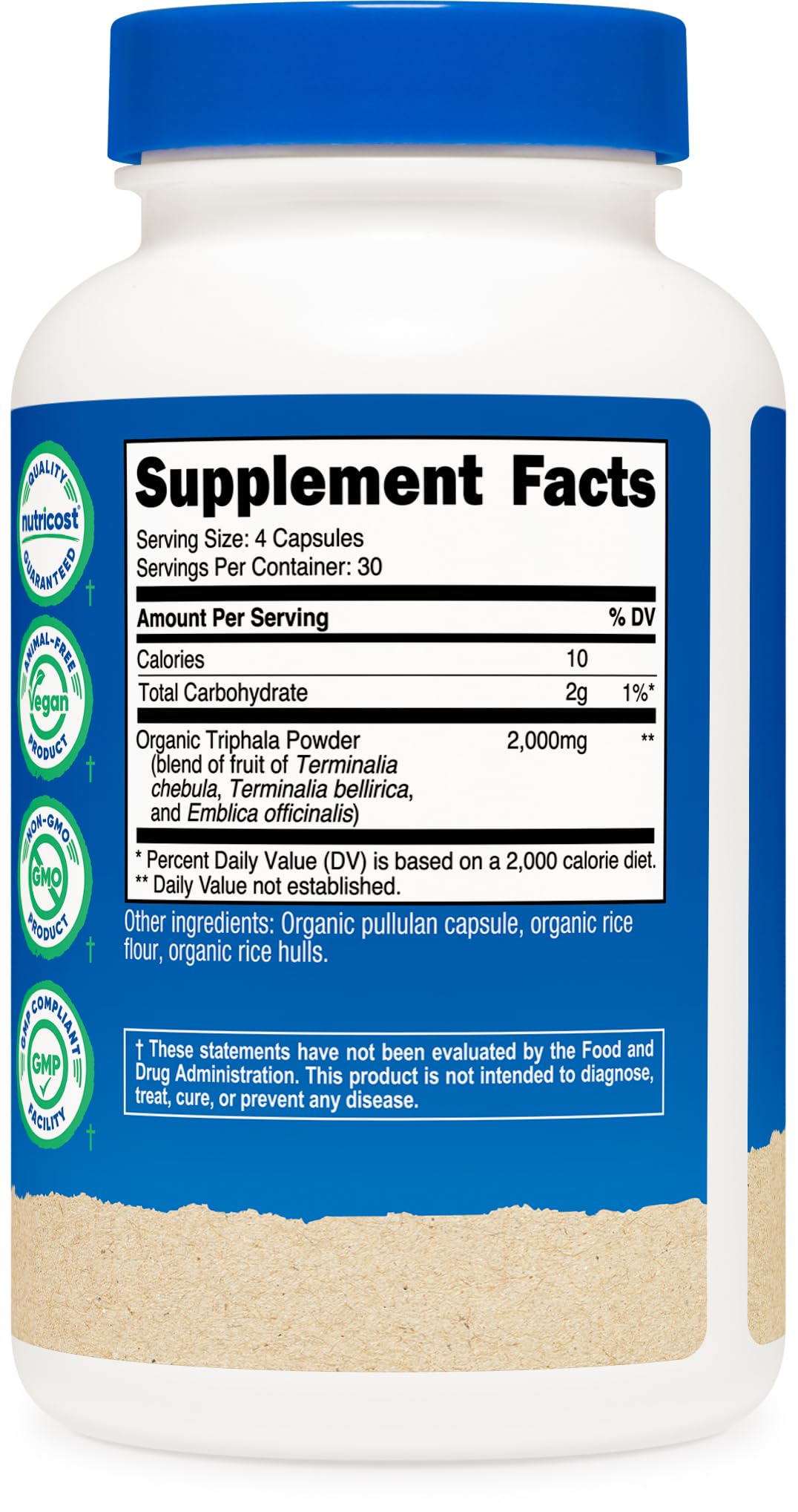 Nutricost Organic Triphala Capsule, 120 Capsules