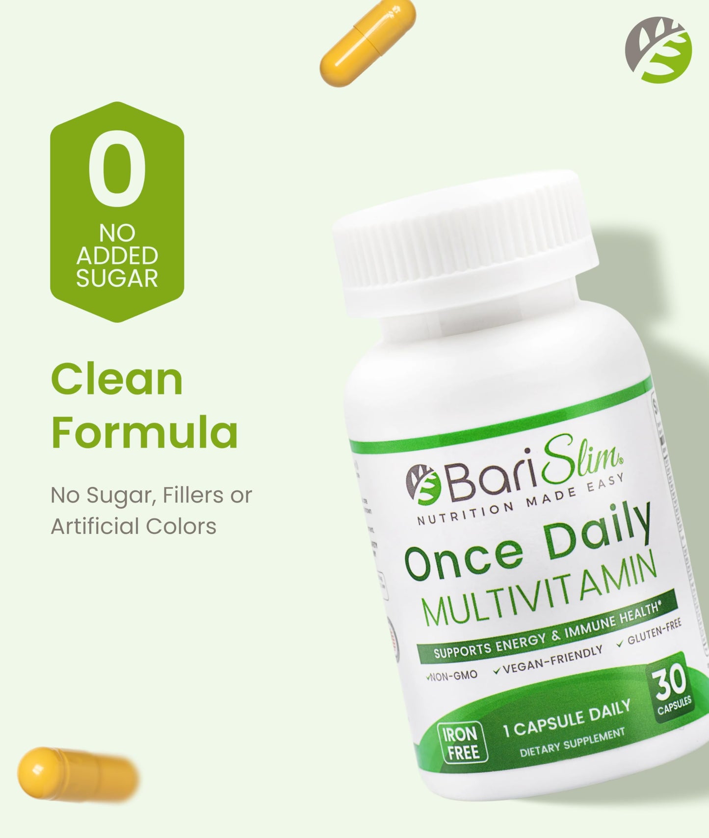 BariSlim Once Daily Bariatric Multivitamin Capsule, 30 Count