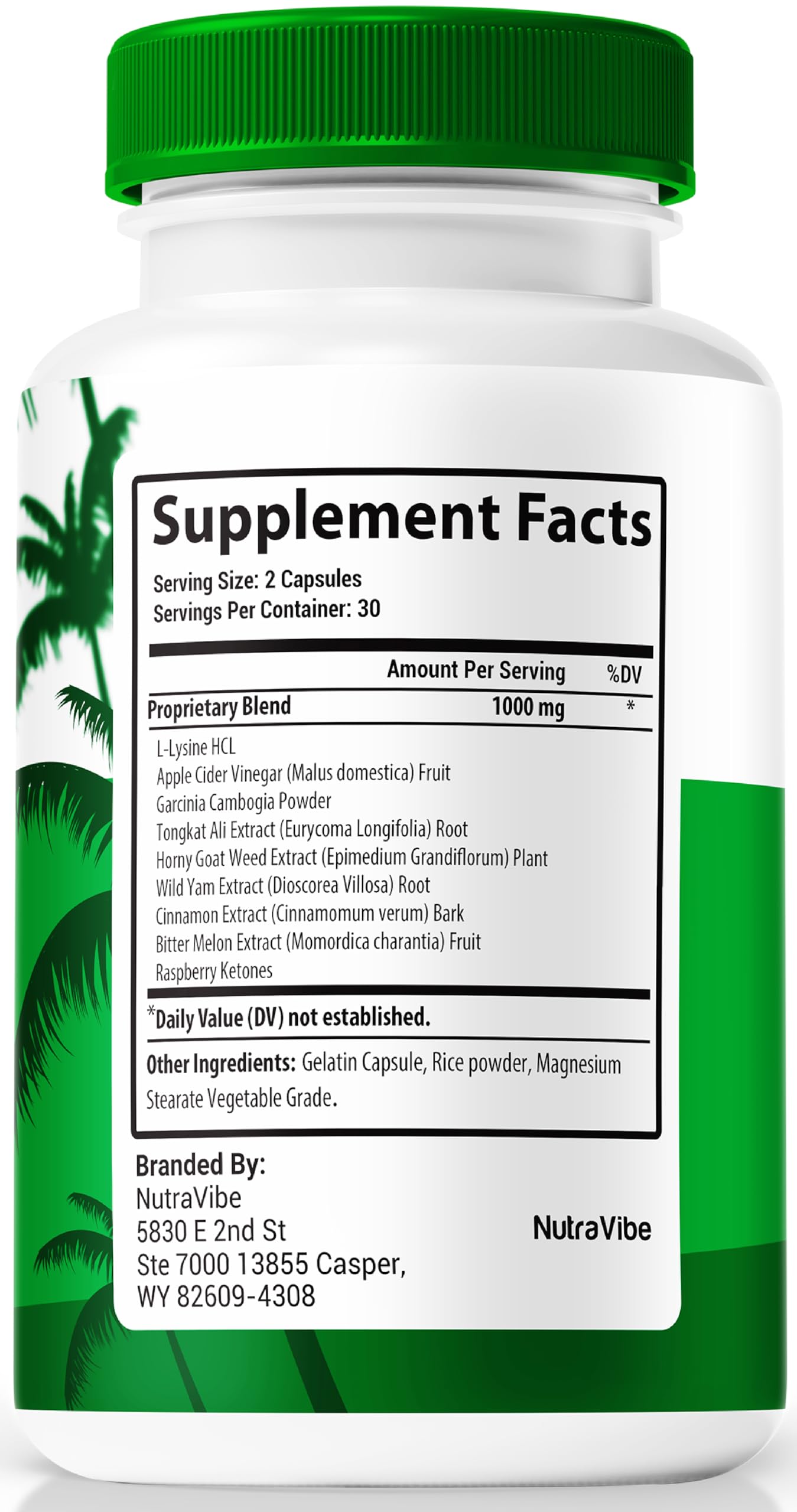 NutraVibe Tropical Rise Capsules, 60 Count