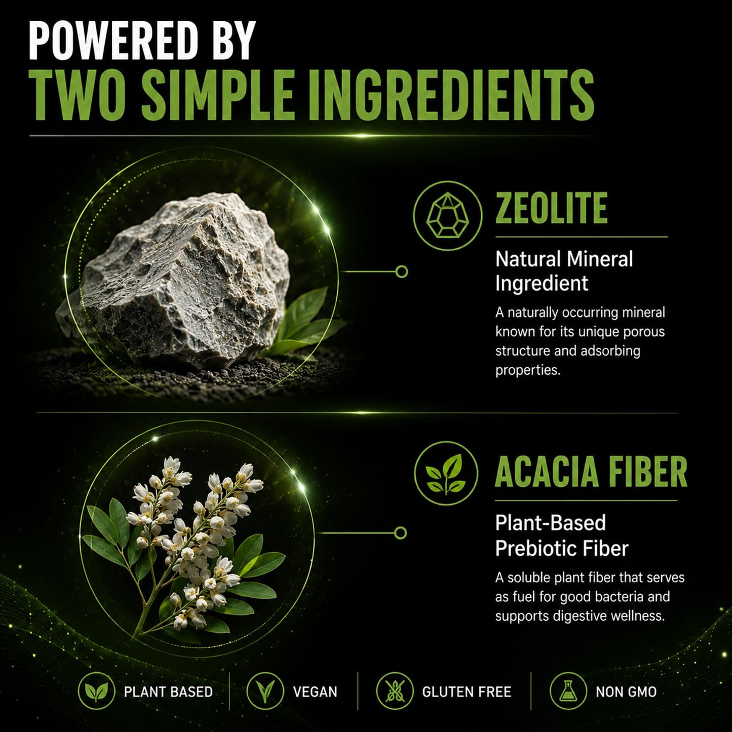 Tfnovg Pre-Sauna Gummies with Clinoptilolite Zeolite + Acacia Fiber, 60 Gummies