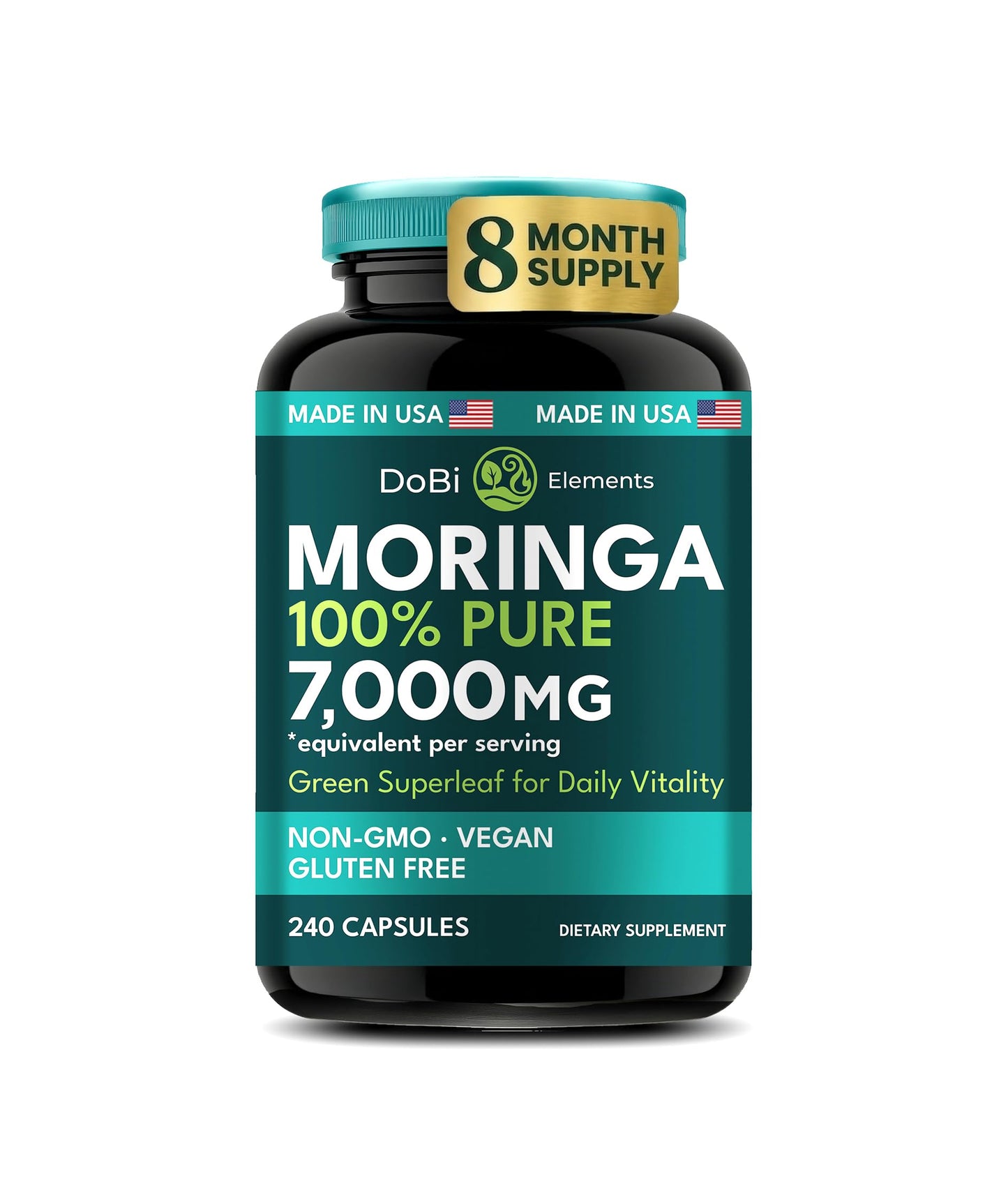 DOBI Moringa Capsules 240 Count