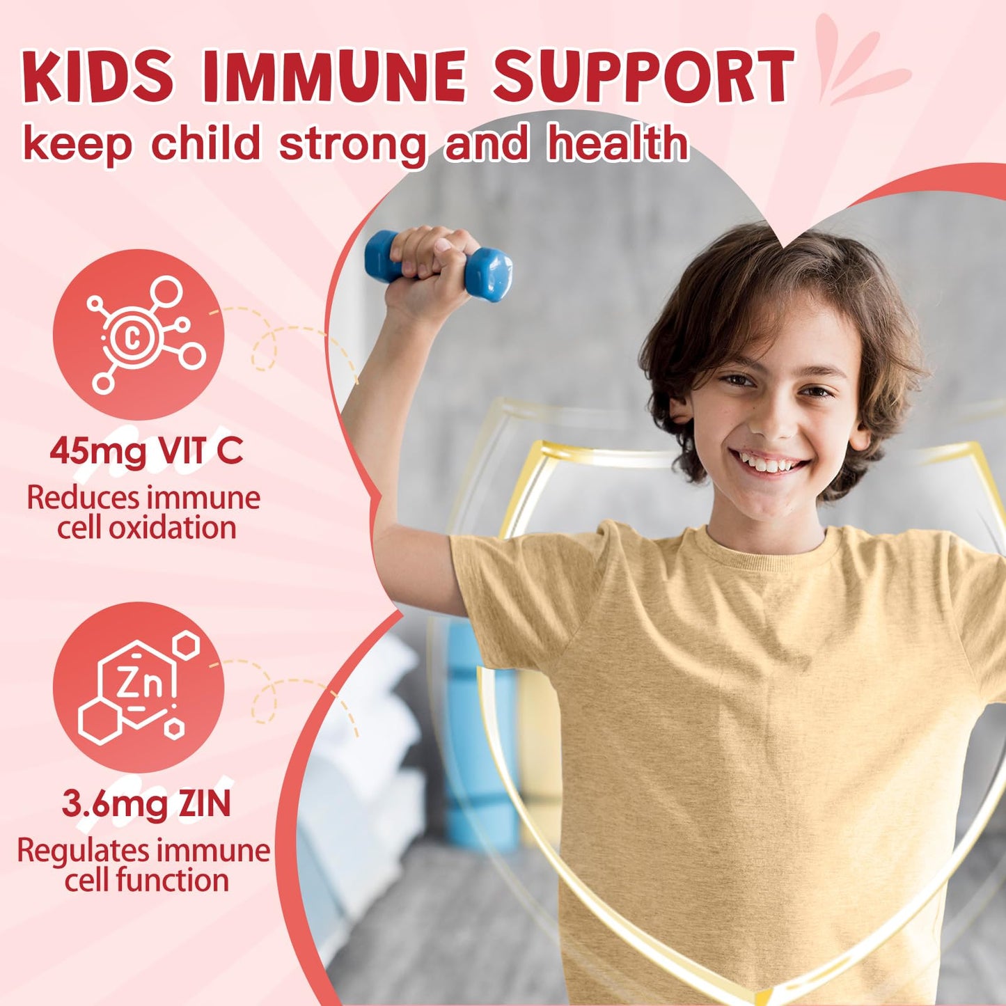 ZEBORA Kids Probiotic-Fiber Gummies 90 Count