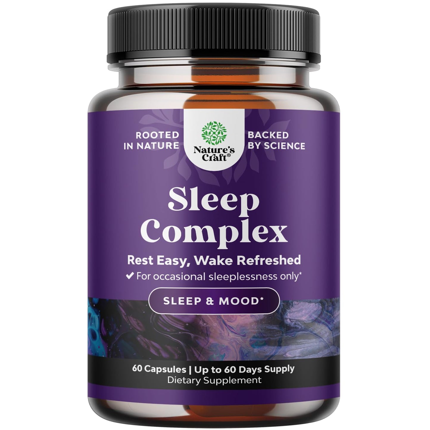 Natures Craft Natural Refreshing Sleep Formula Capsules, 60 Count