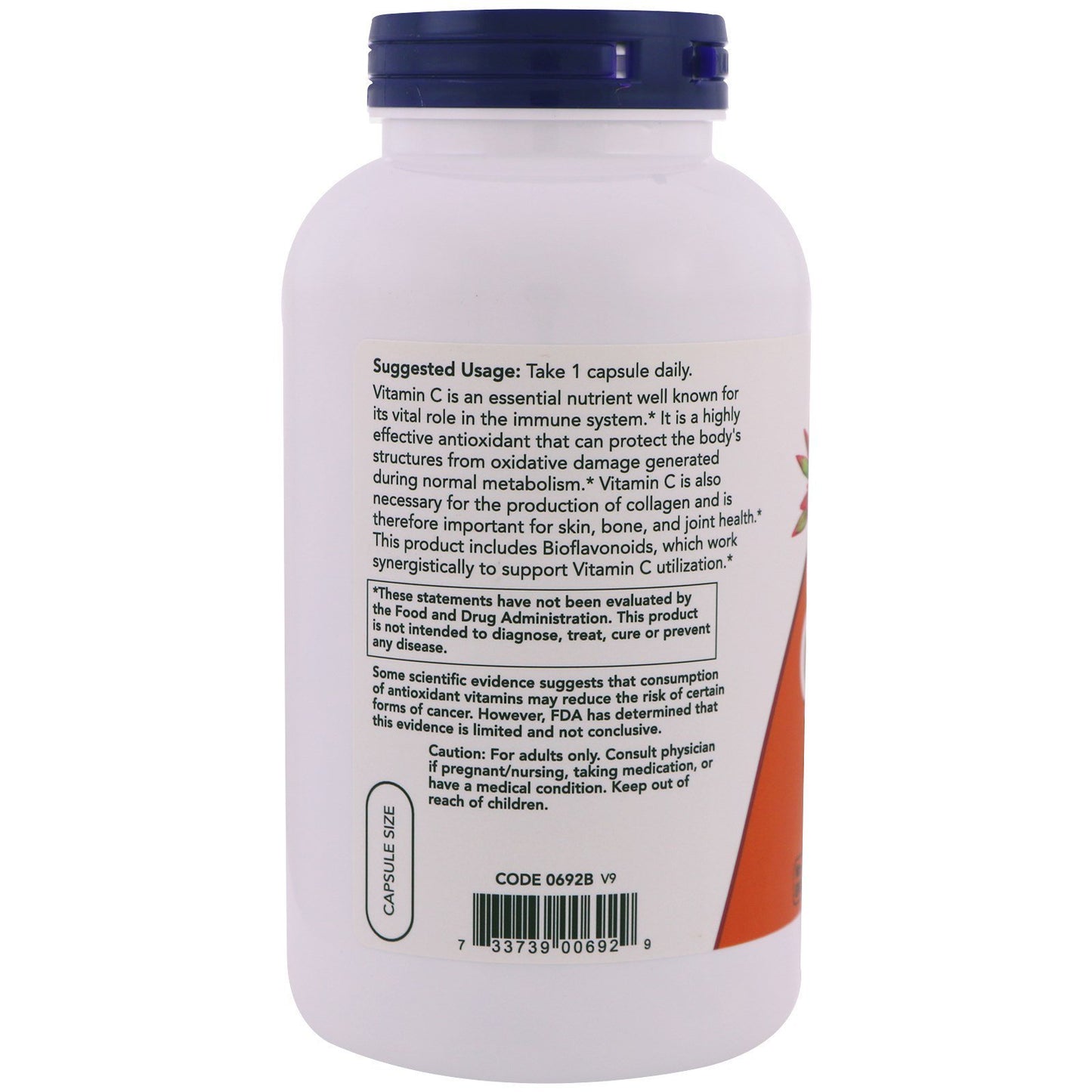 NOW Foods C 1000 Capsules, 250 Capsules