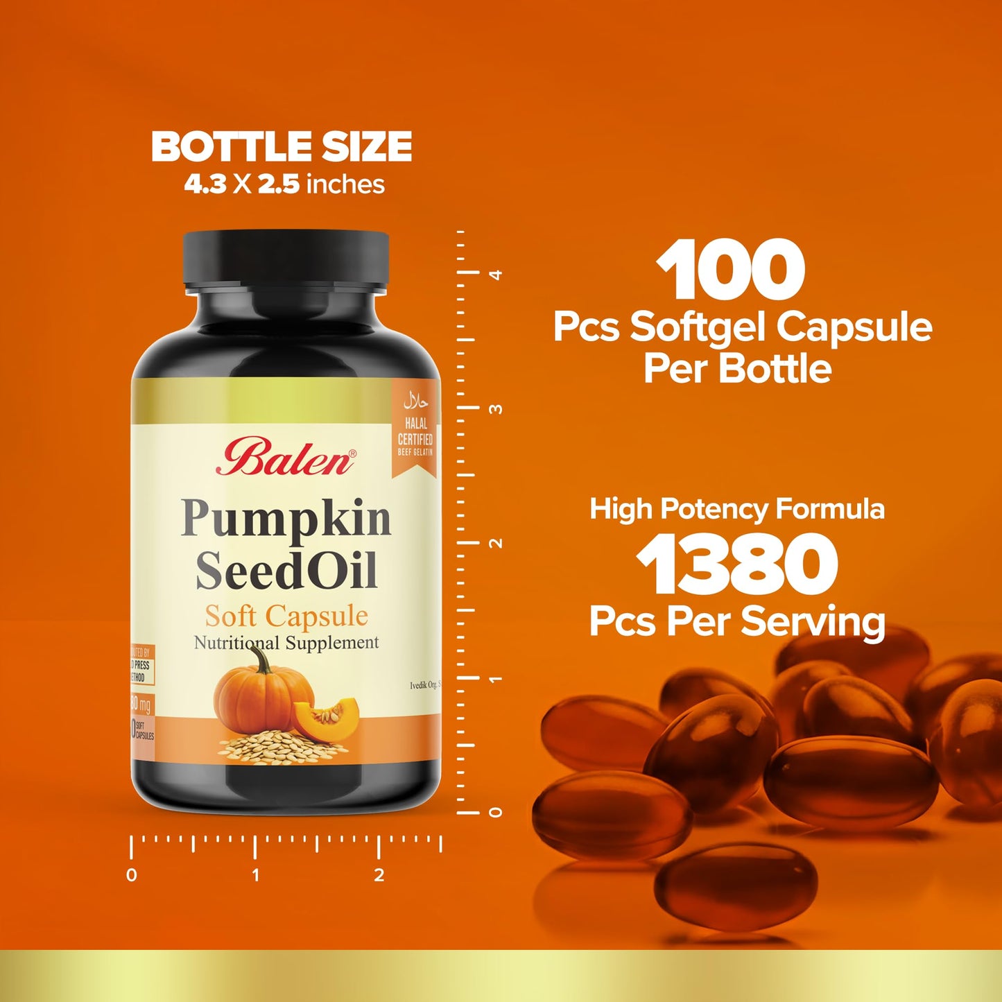 Balen Pumpkin Seed Oil Capsules 100