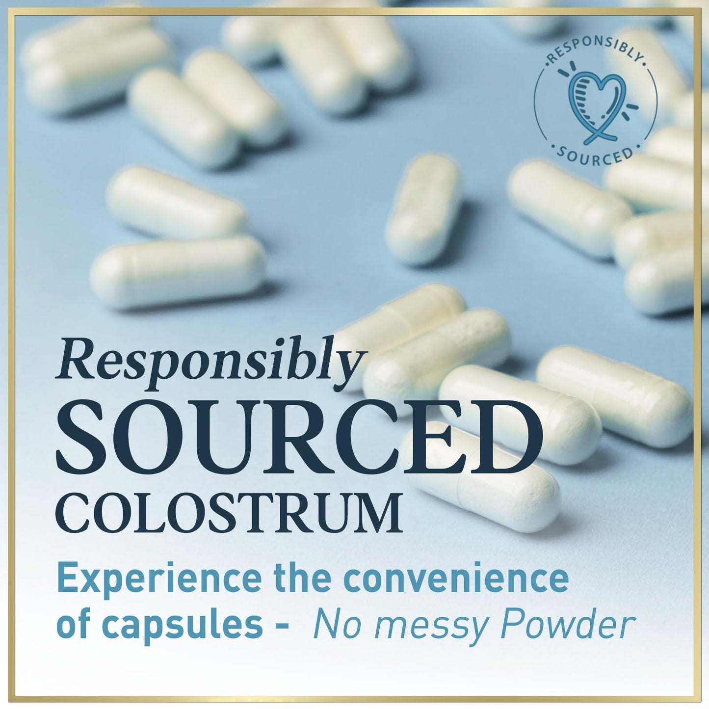 Hello Lovely! Bovine Colostrum Powder 1000mg Per Serving with Immunoglobulins (IgG) for Immune Support, Energy & Gut Health Supplement, SP Colostrum Powder Pills, Gluten Free, Bottled in USA - 60 Capsules