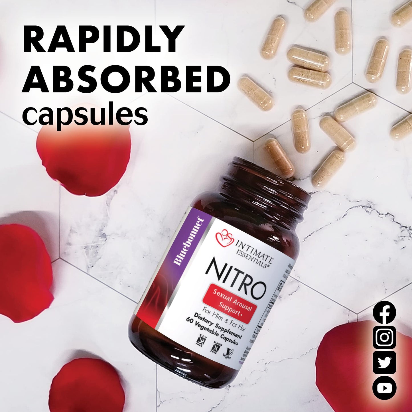 BlueBonnet Intimate Essentials Nitro Capsule, 60 Capsules