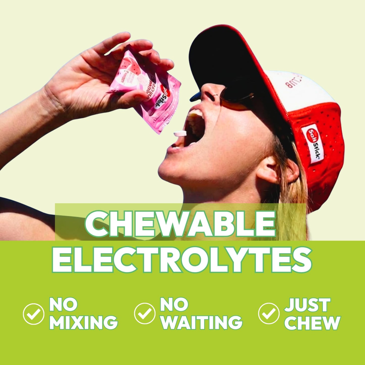 SaltStick Electrolyte FastChews Green Apple 120 Chewable Tablets