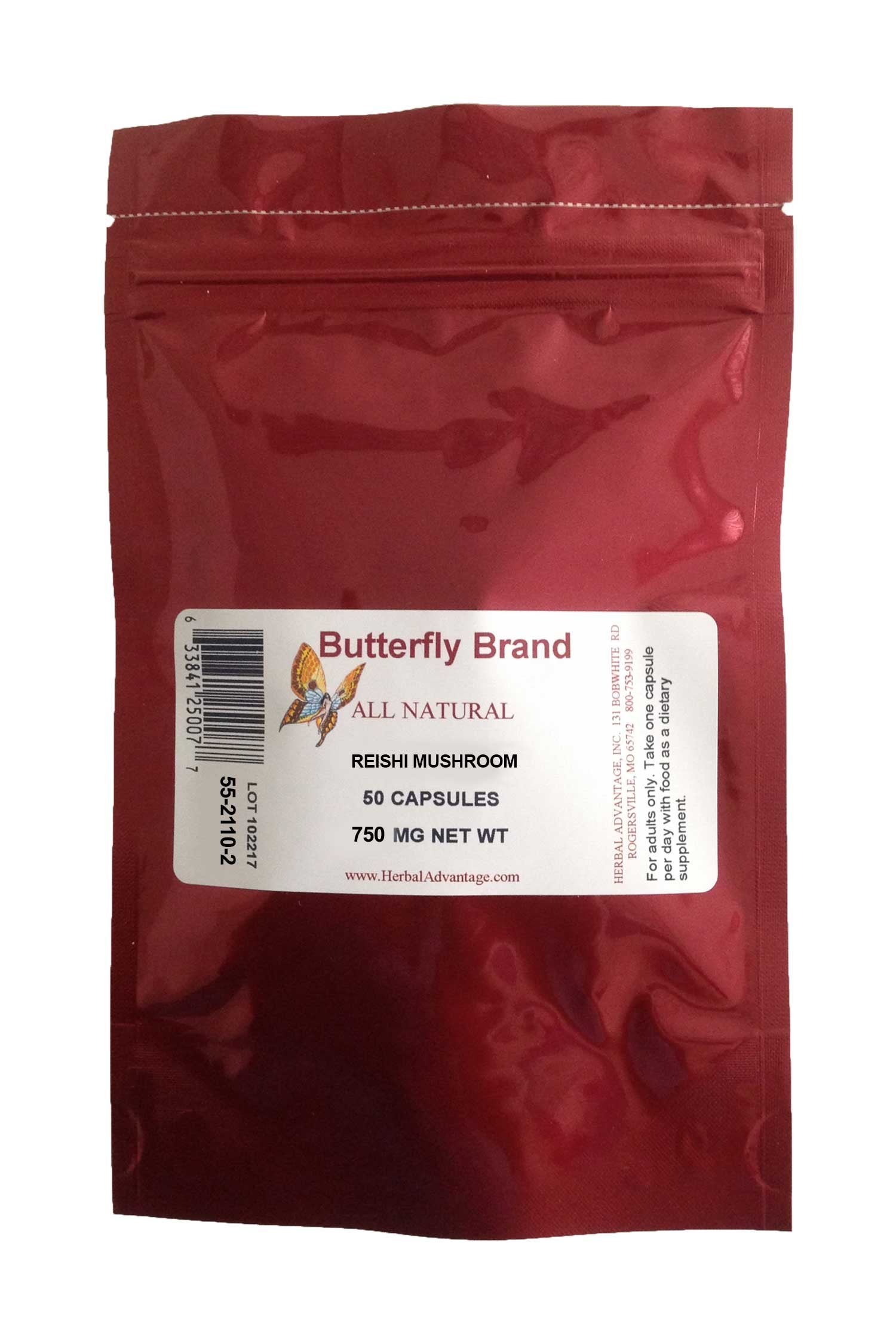 Herbal Advantage Reishi Mushroom 750mg Capsules, 1 Capsule