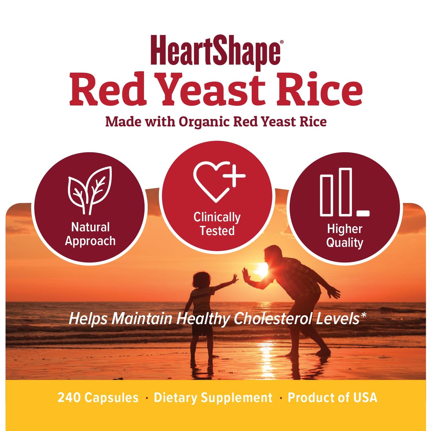 HeartShape Red Yeast Rice Tablets 240