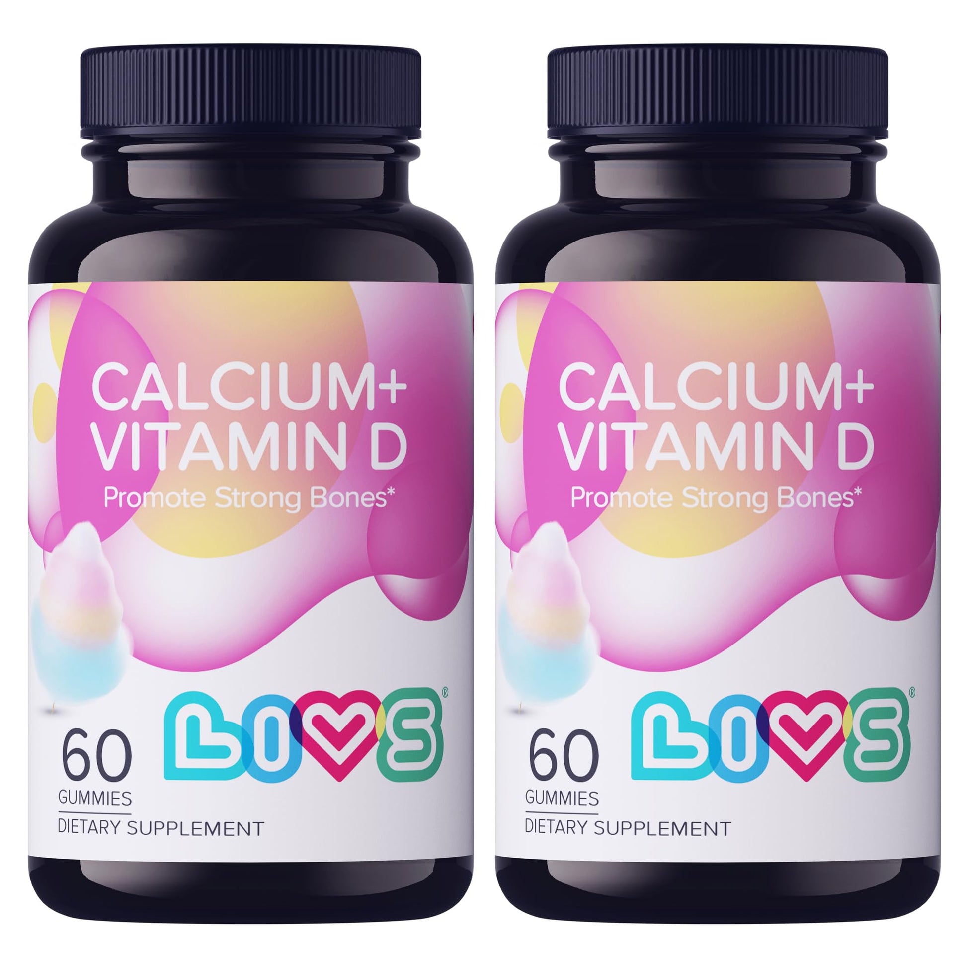 LIVS Calcium & Vitamin D3 Gummies 120 Count