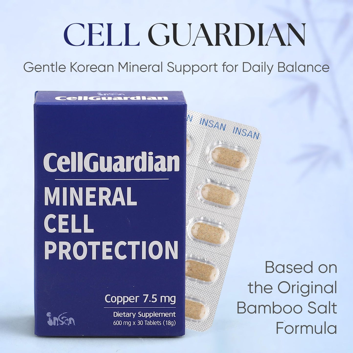 INSAN BAMBOO SALT Cell Guardian Bamboo Supplement Tablet 30