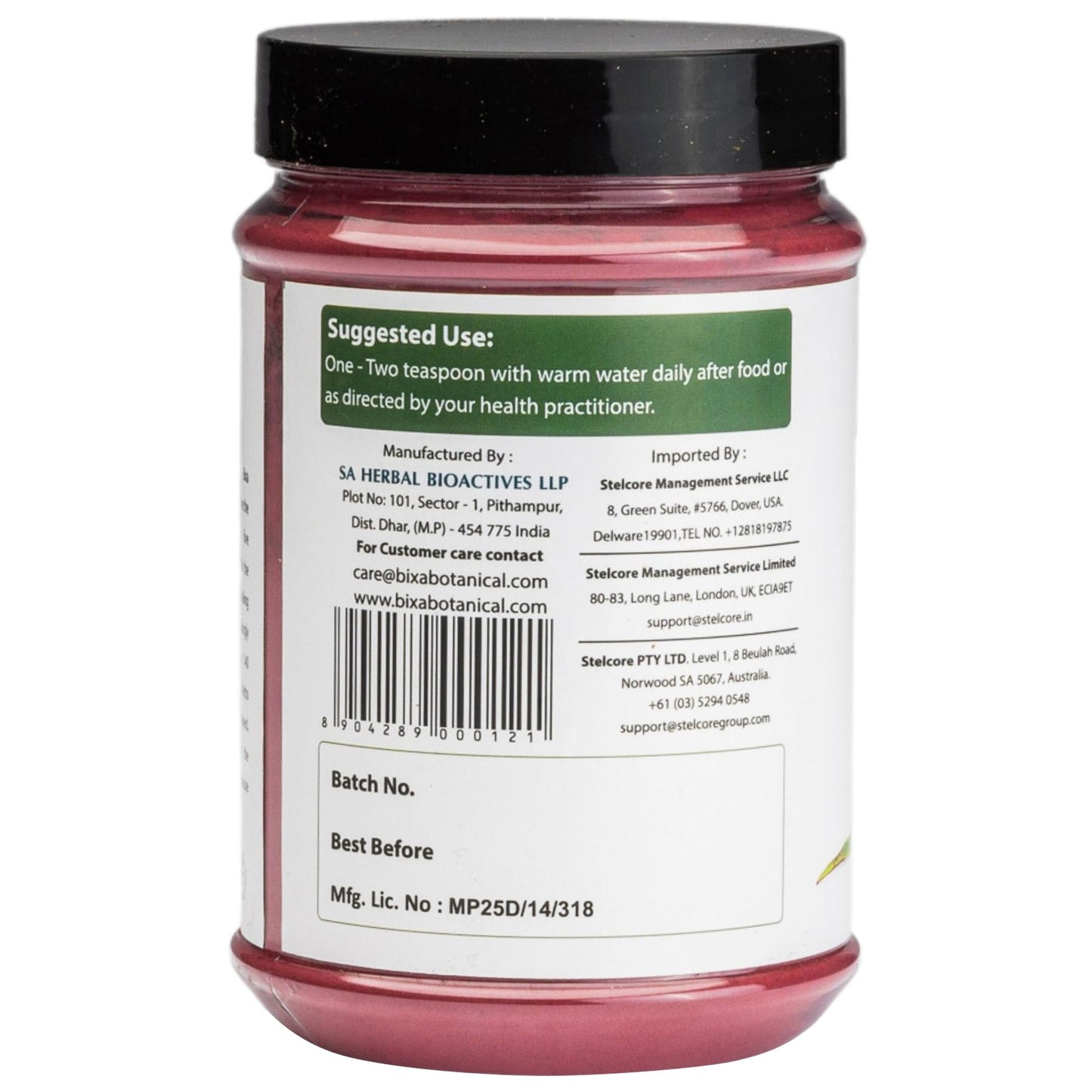 bixa BOTANICAL Hibiscus Powder, 7 Ounce
