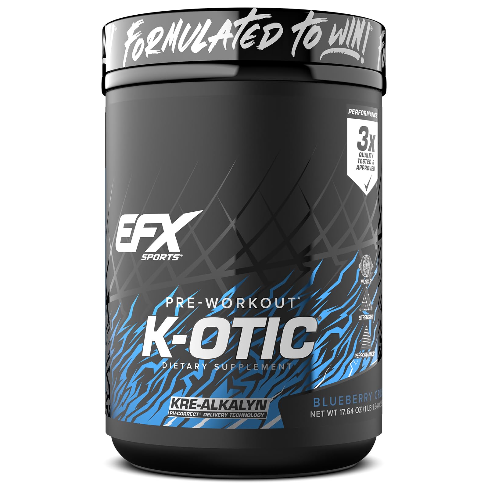 EFX Sports K-OTIC Pre Workout Powder 17.64 oz