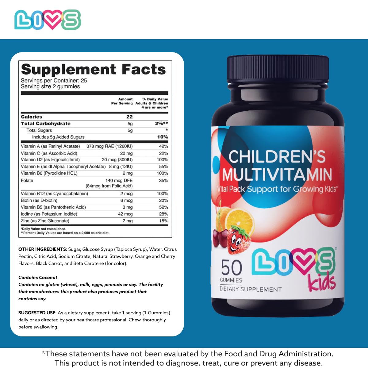 LIVS Children's Multivitamin Gummy 2-Count