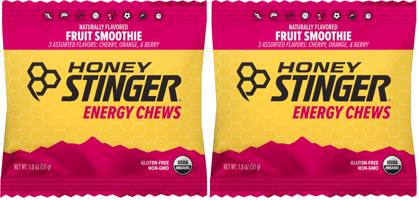Honey Stinger Organic Energy Chews Fruit Smoothie Gummies 3.6 oz