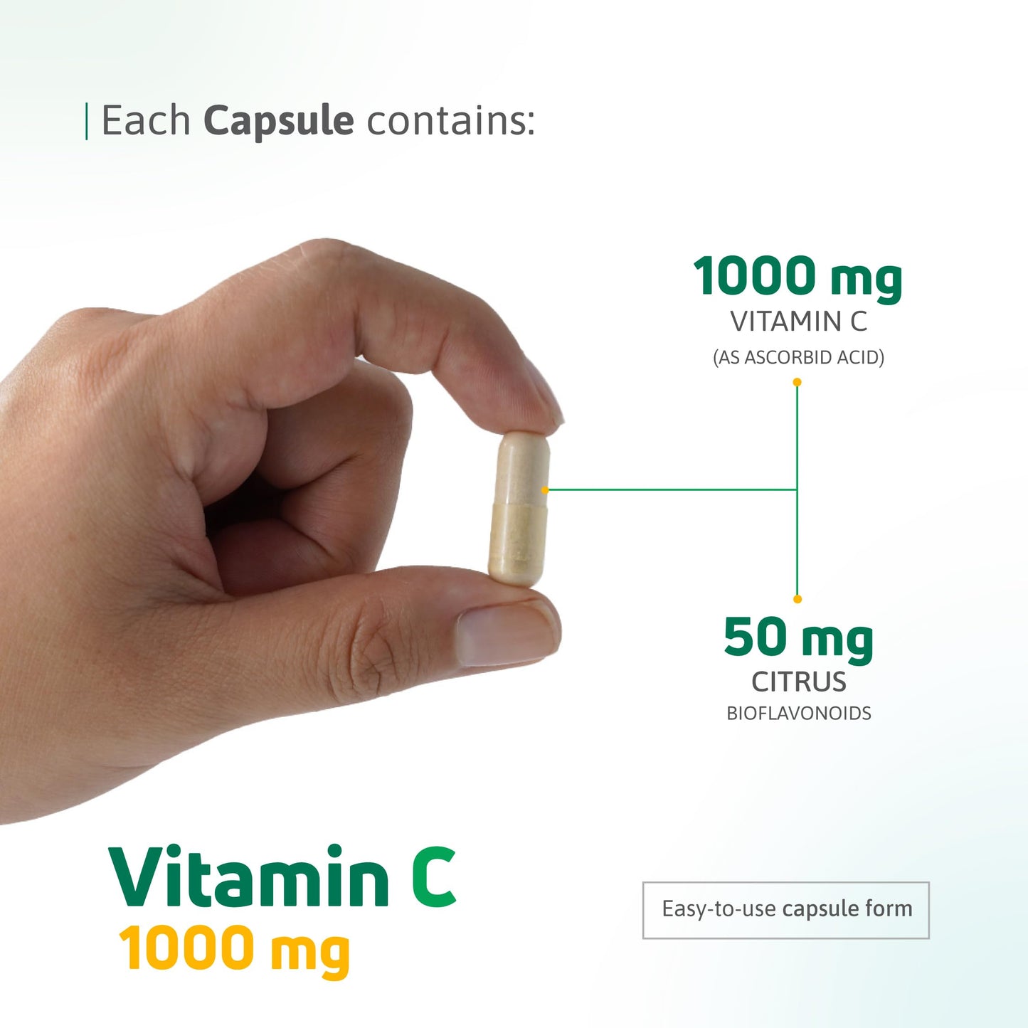 Nutra Nutrition Vitamin C 1000 mg Capsules, 100-Count, with Citrus Flavonoids and 10% Hesperidin