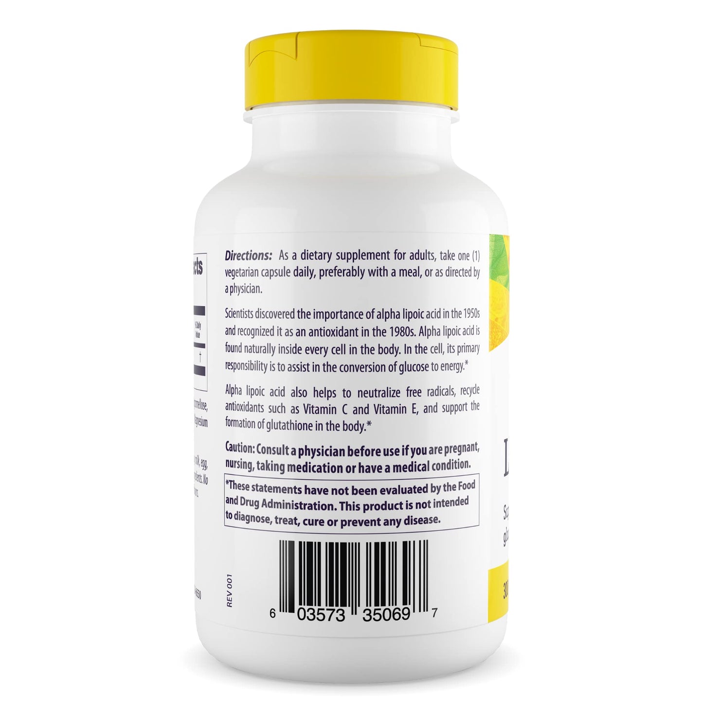 Healthy Origins Alpha Lipoic Acid 300 mg Capsules, 150 Count