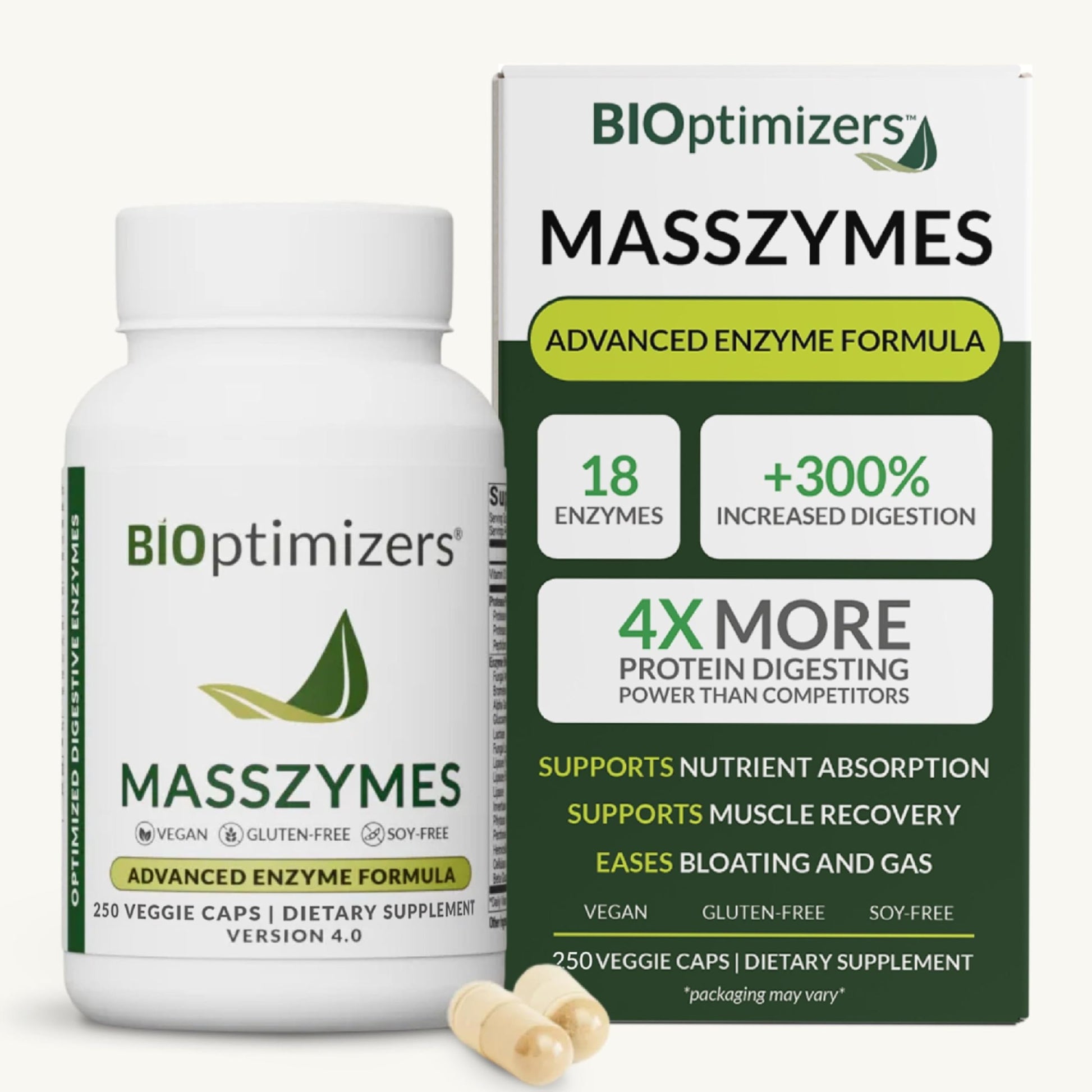 BIOptimizers MassZymes Capsules 250