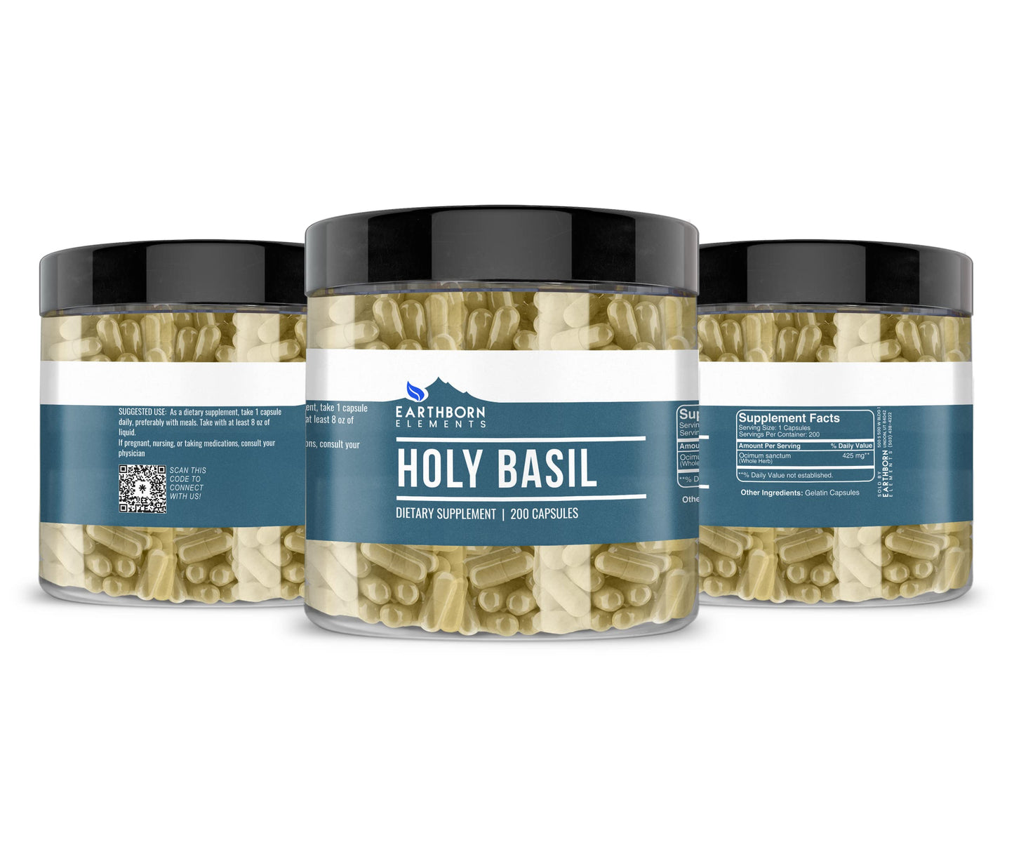 Earthborn Elements Holy Basil 200 Capsules