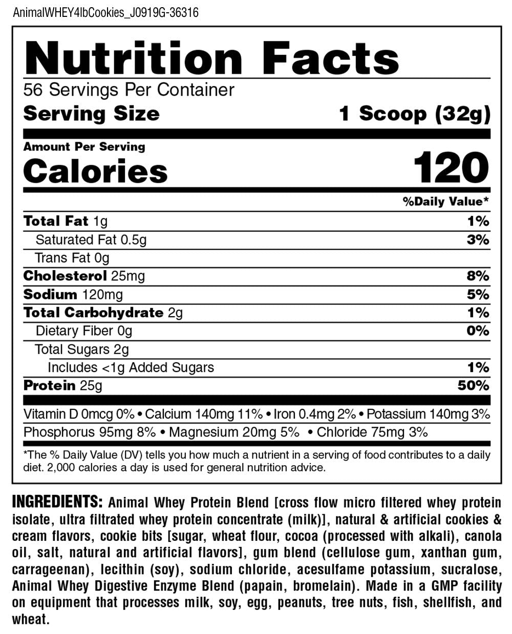 Animal Whey Isolate Protein Powder 1