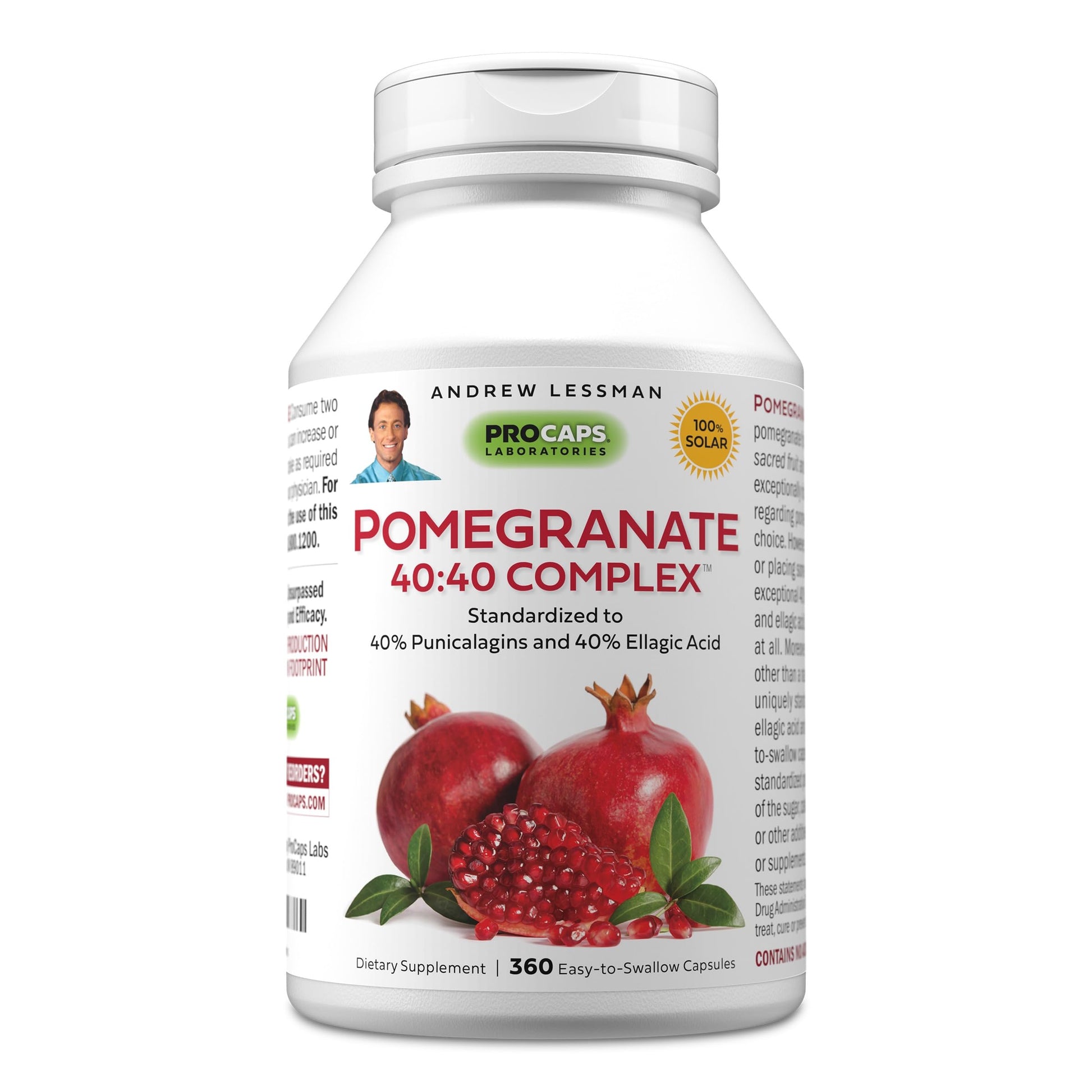 ANDREW LESSMAN Pomegranate 40-40 Complex Capsules 360 Count