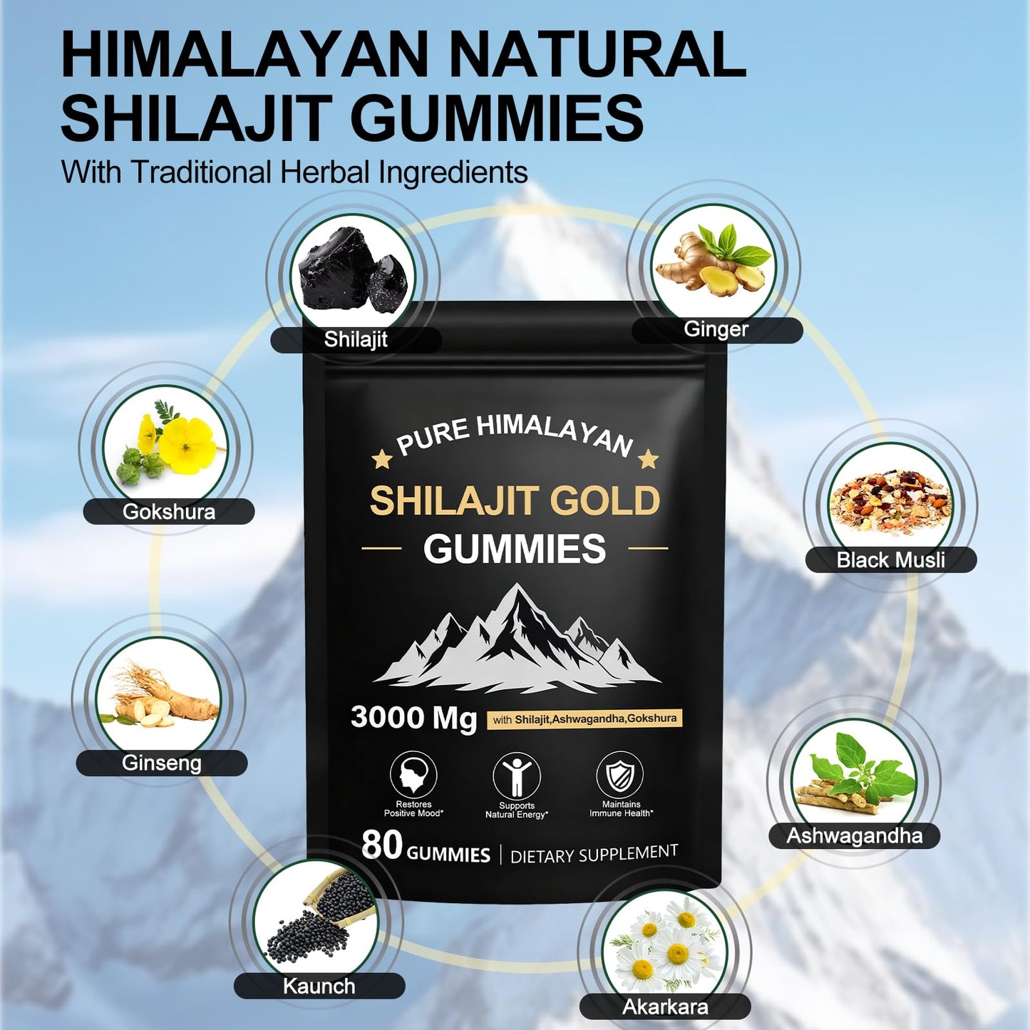Glabrskise Shilajit Gummies Gummy 80