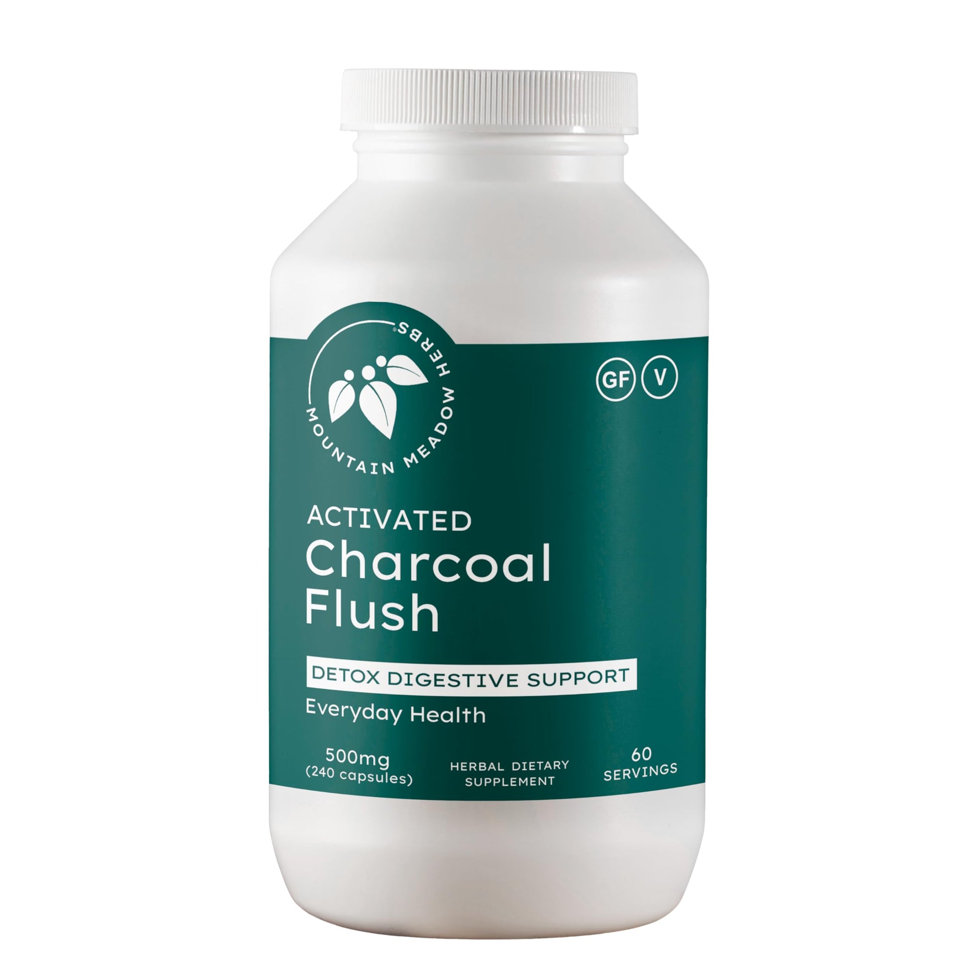 Mountain Meadow Herbs Activated Charcoal Flush Capsules 240 Capsules