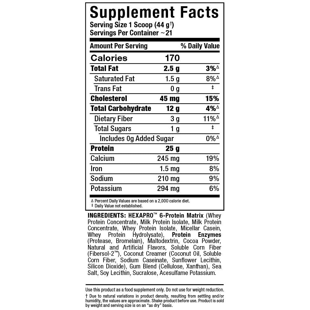 ALLMAX HEXAPRO Whey Protein Powder Chocolate, 32 Servings