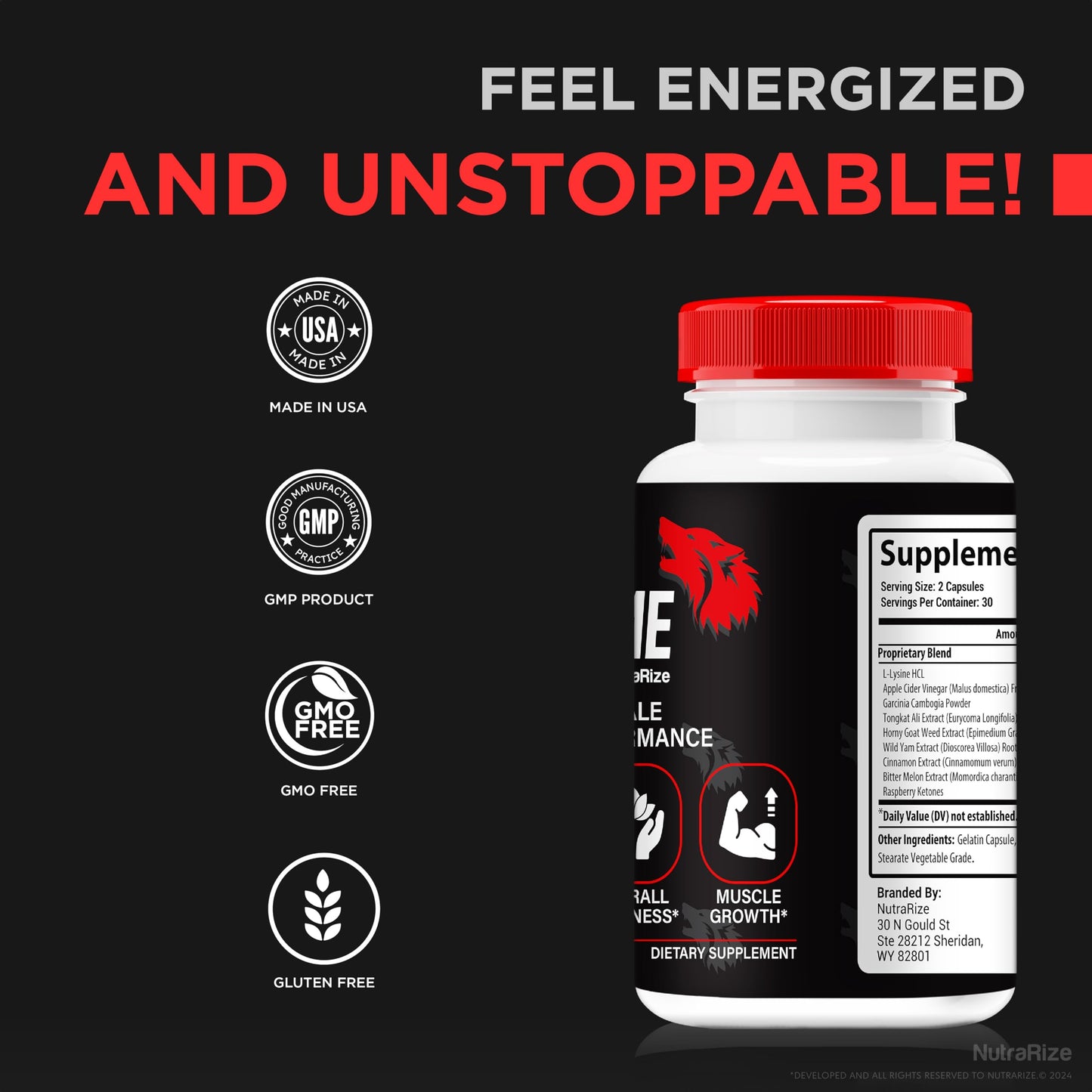 NutraRize Vital Prime for Men Capsules 180