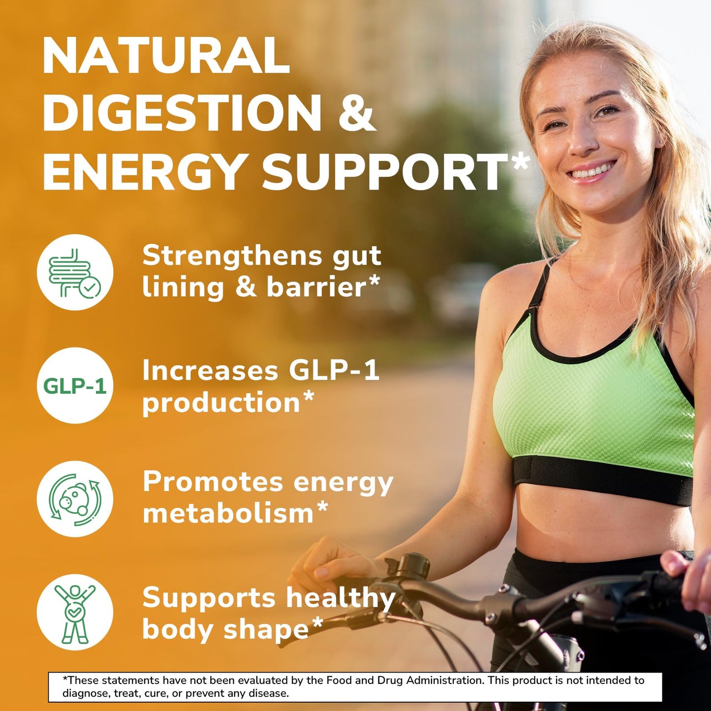 Vitalibre Akkermansia Probiotic 10 Billion TFU with Concentrated EGCG from Green Tea Extract, GLP-1 Supplement for Gut Health, Metabolism Support & Sustain Energy Levels, 30 Vegan Capsules