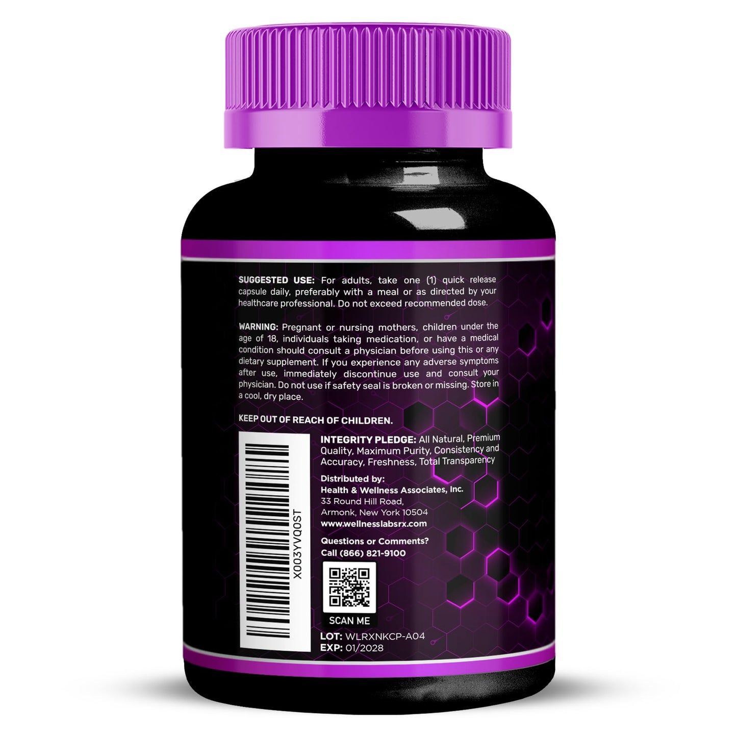WELLNESS LABSRX Nattokinase Supplement Capsules 5000 FU, 240 Capsules