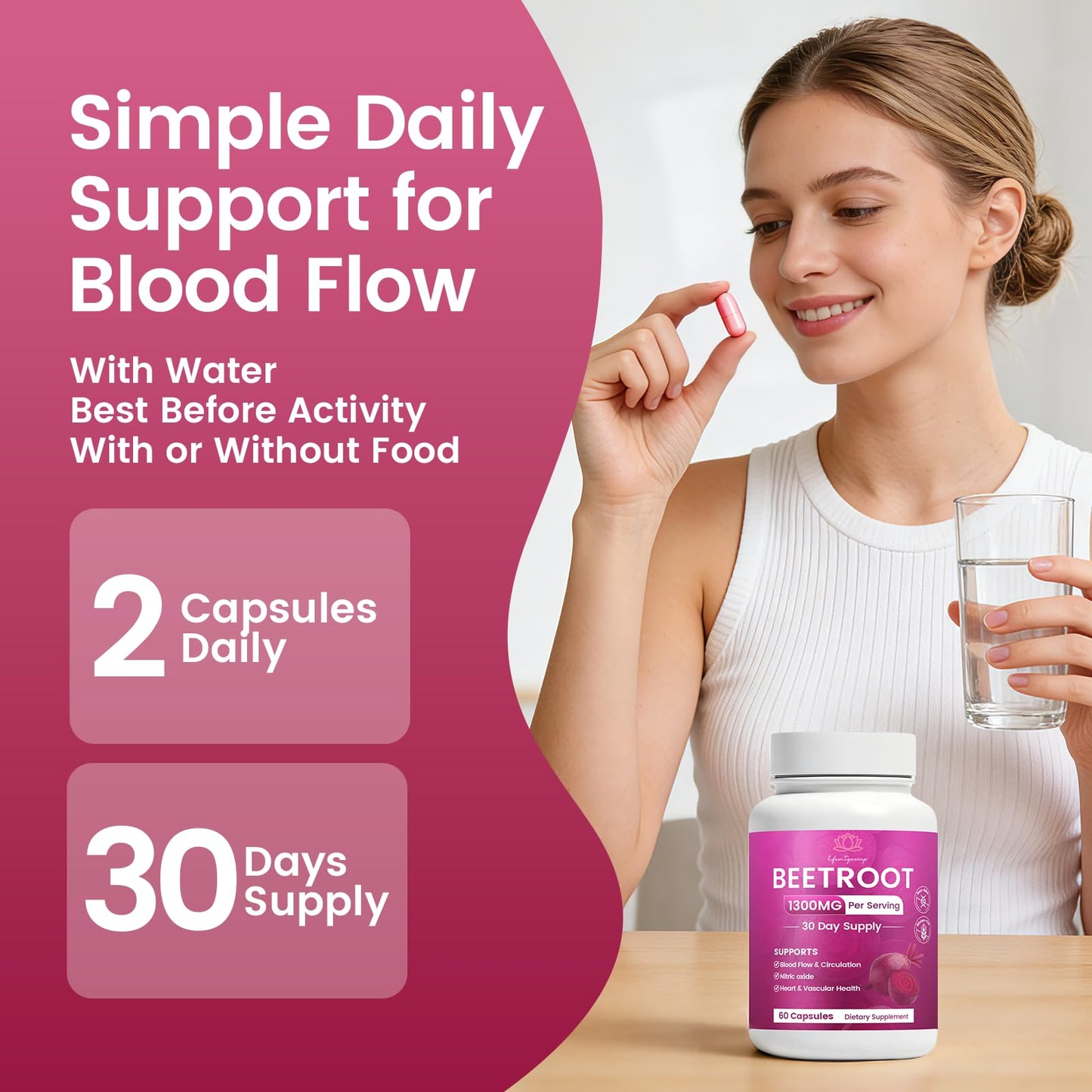 WSJAWH Beetroot Capsules 60 Count