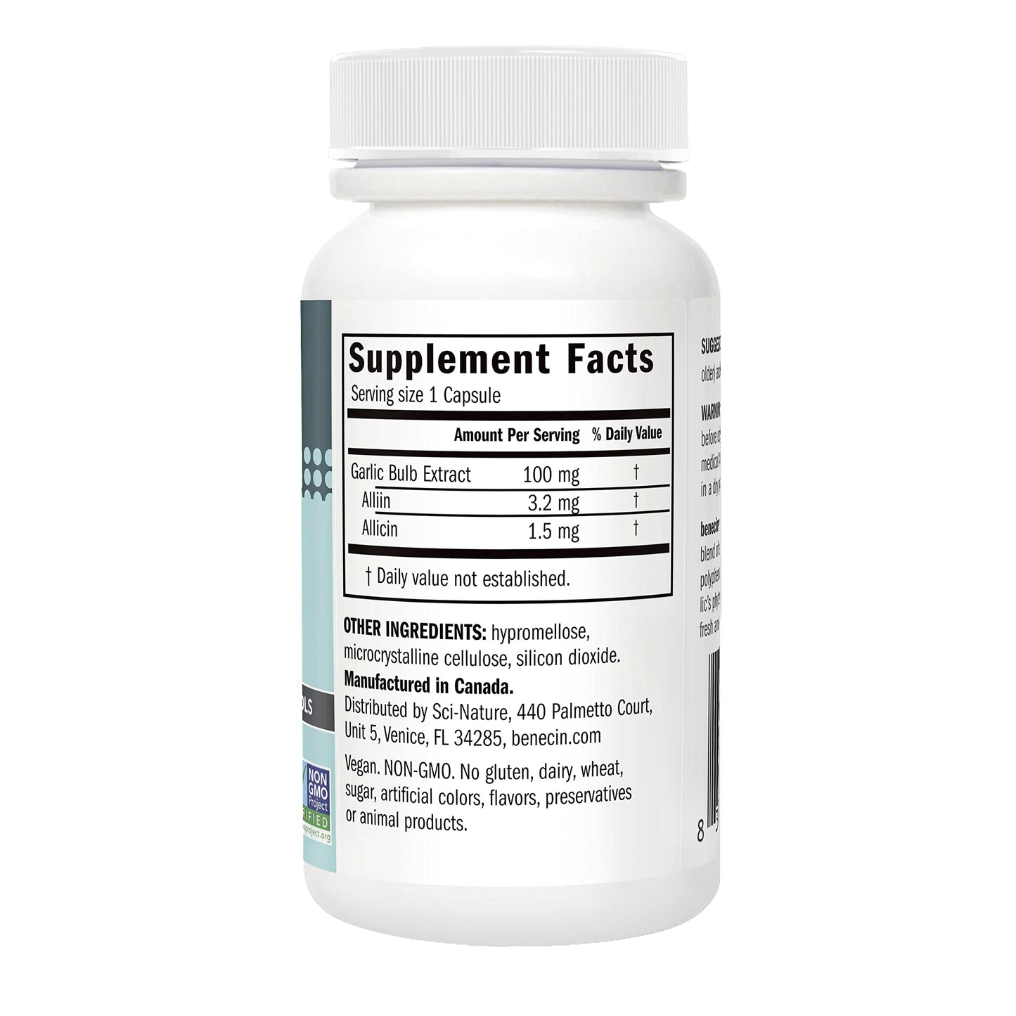 Benecin Defense 1500 mcg Stabilized Allicin Capsules, 60 Count