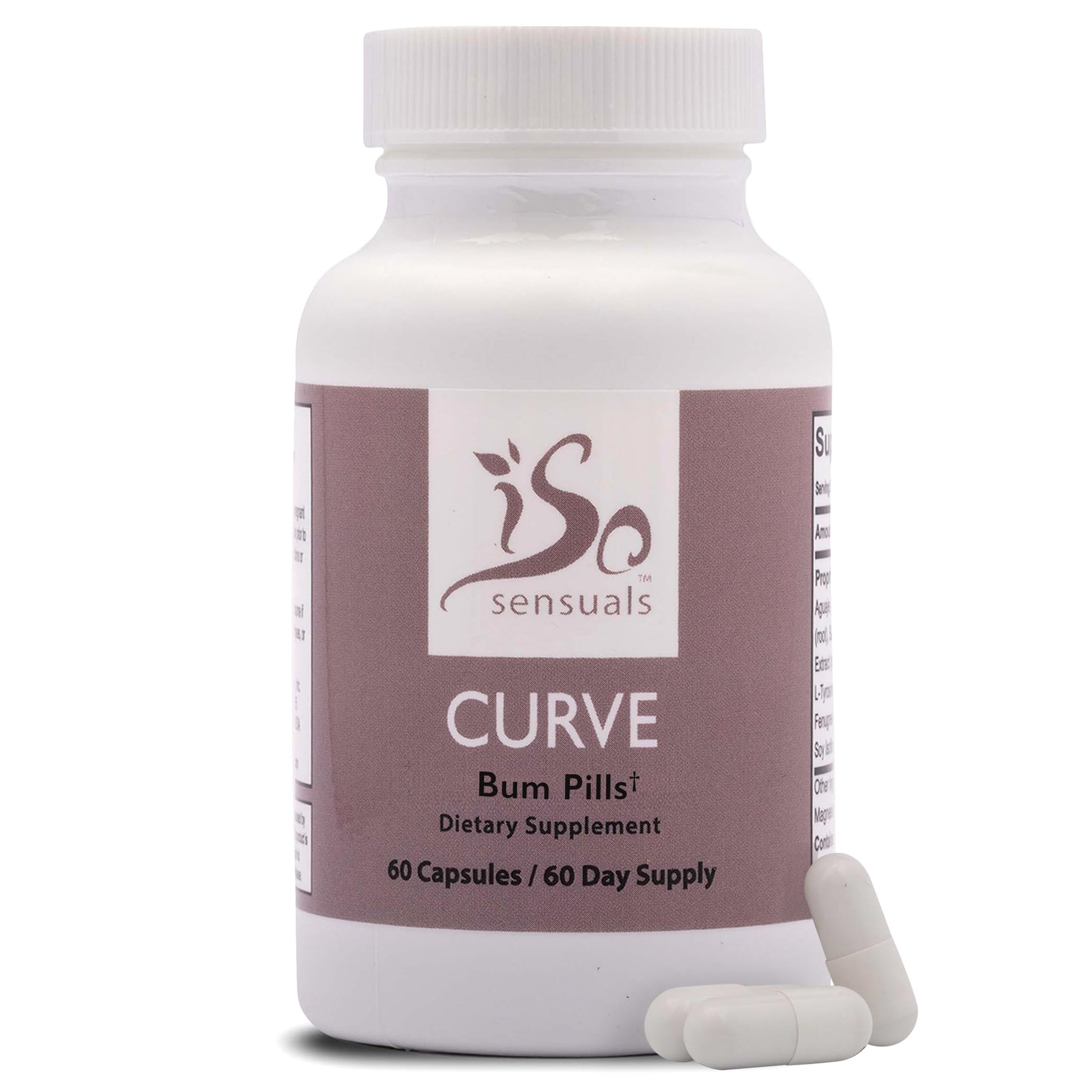 IsoSensuals Curve Butt Enhancement Pills Capsule, 60 Count
