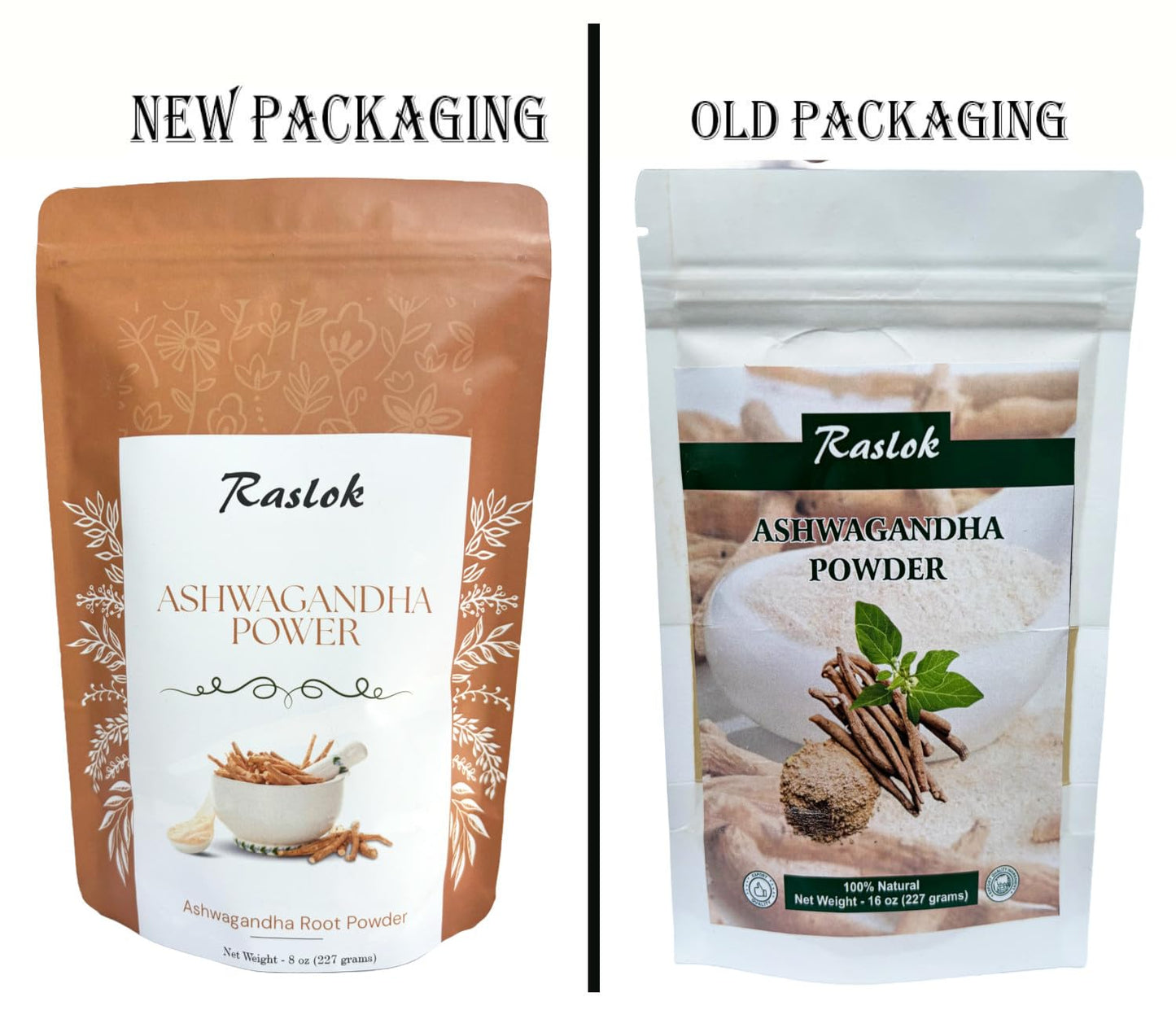 Raslok Ashwagandha Root Powder, 8 Ounce