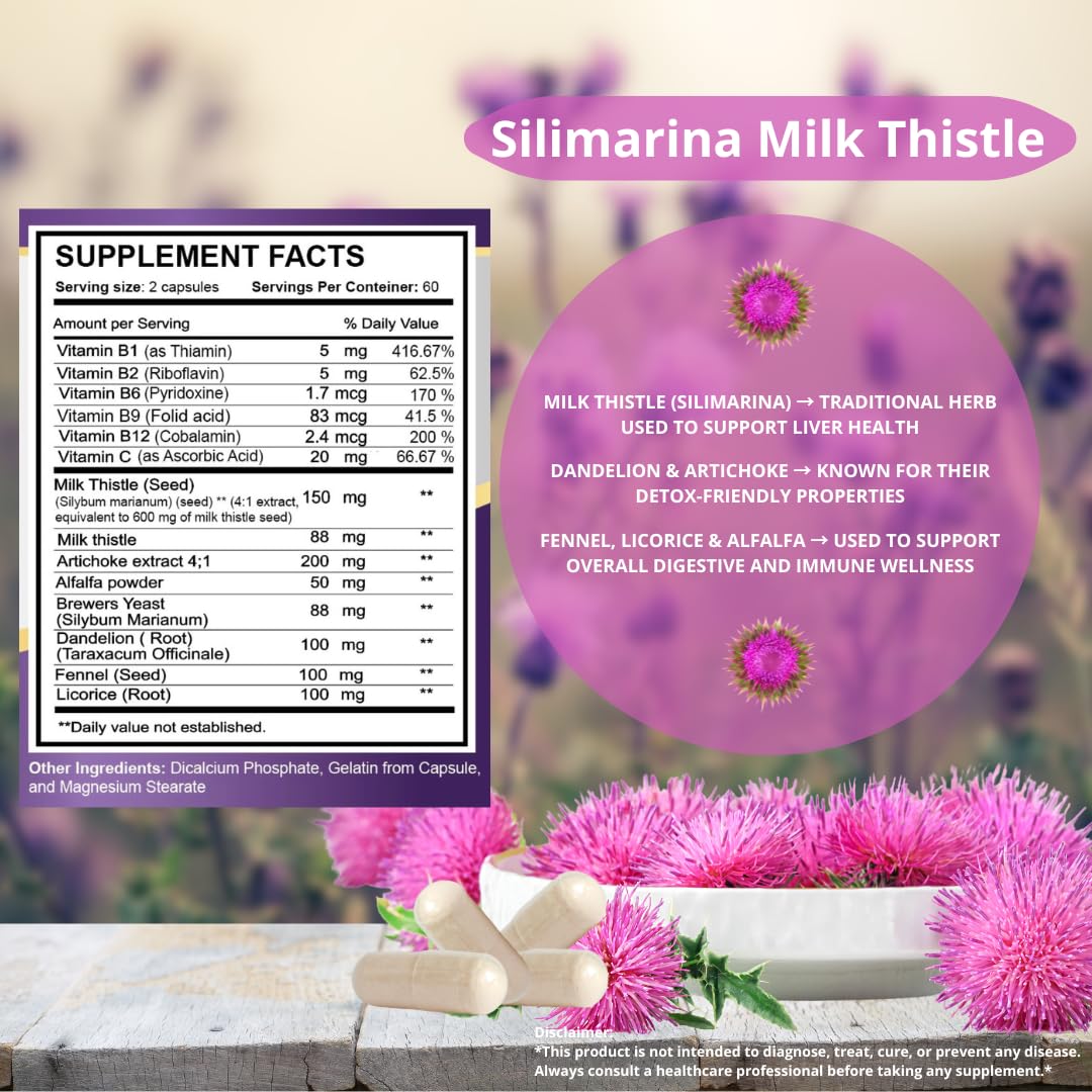 Generic Silimarina Milk Thistle Combination Capsules 240