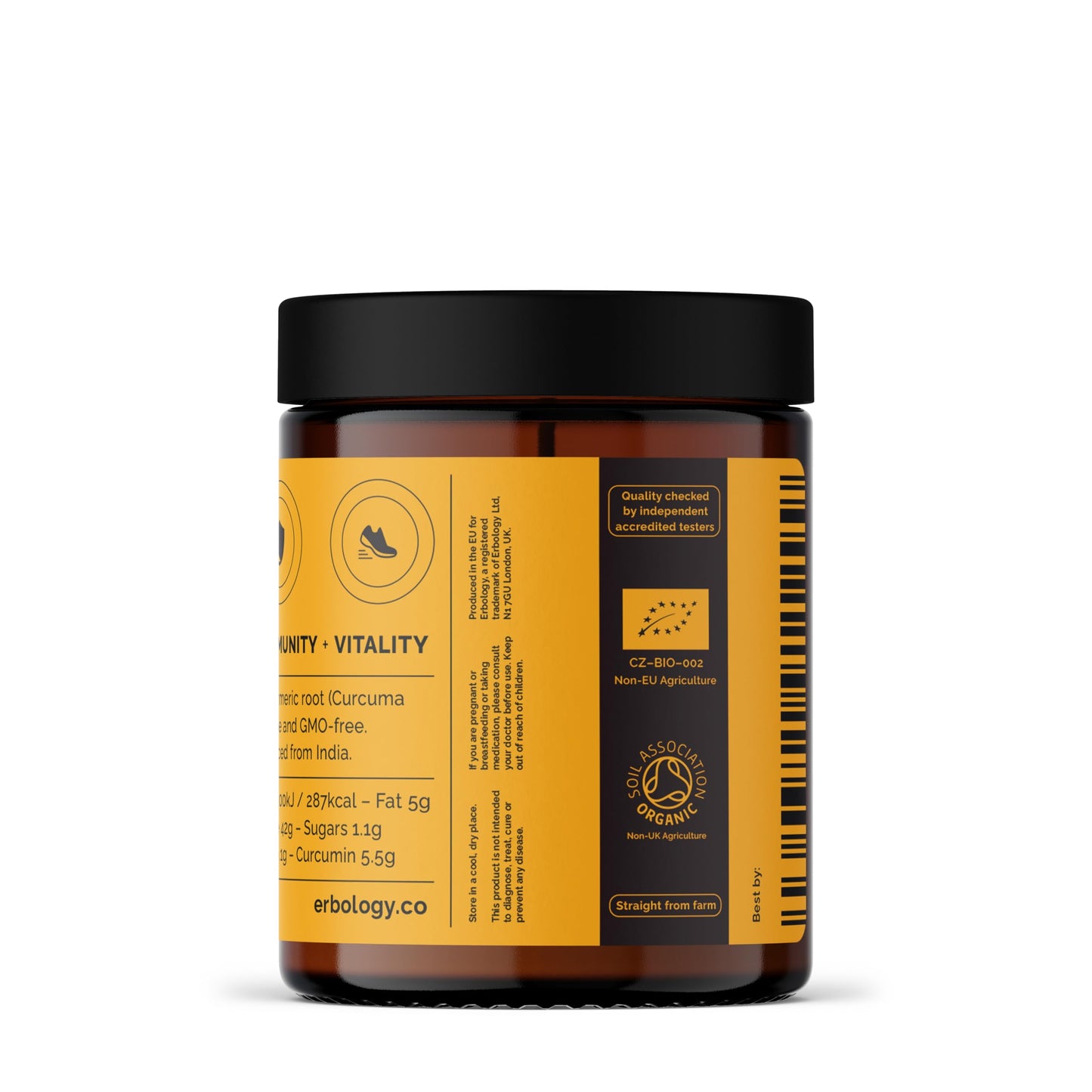 Erbology Organic Turmeric Powder 3.2 oz