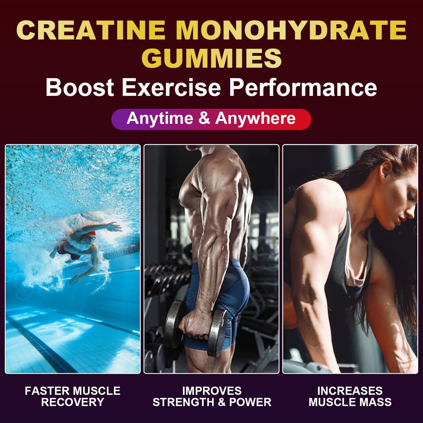 Vitkeepx Creatine Monohydrate Gummies 90 Count