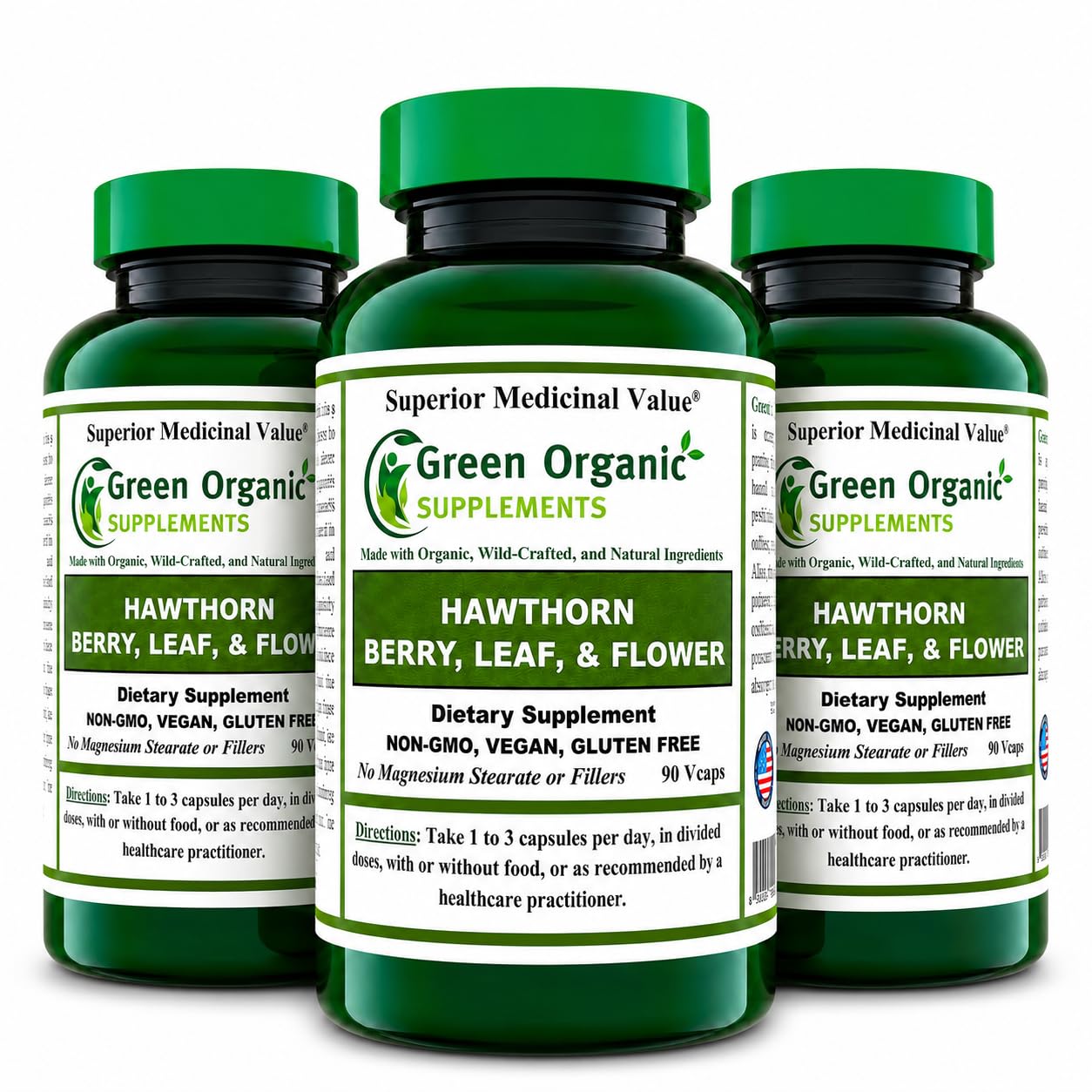 Green Organic Supplements Hawthorn Berry Tablets 270