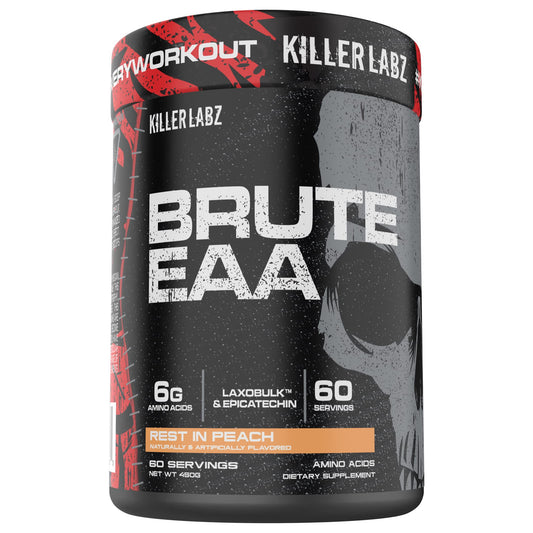 KILLER LABZ Brute EAA Branched Chain & Essential Amino Acids Powder, 60 Servings