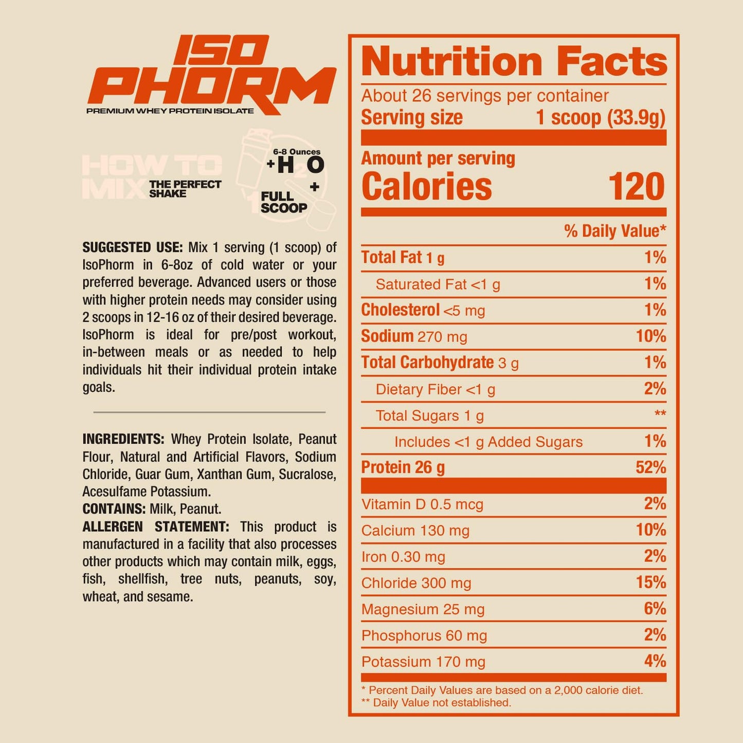 Dragon Pharma Isophorm Hydrolyzed Whey Protein Isolate Powder 32 Servings
