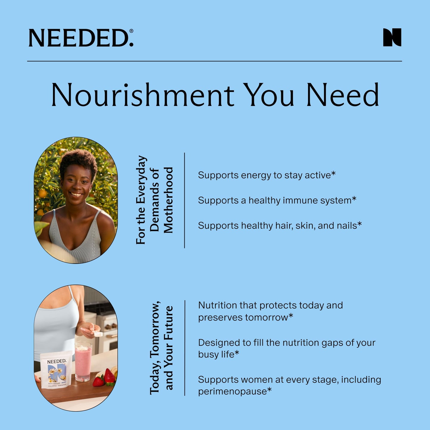 Needed. Multivitamin Powder for Women, 4 oz