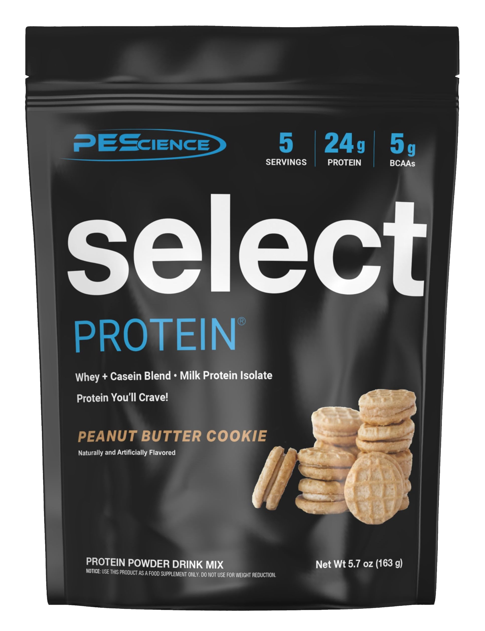 PEScience Select Protein Powder Peanut Butter Cookie, 5 Servings