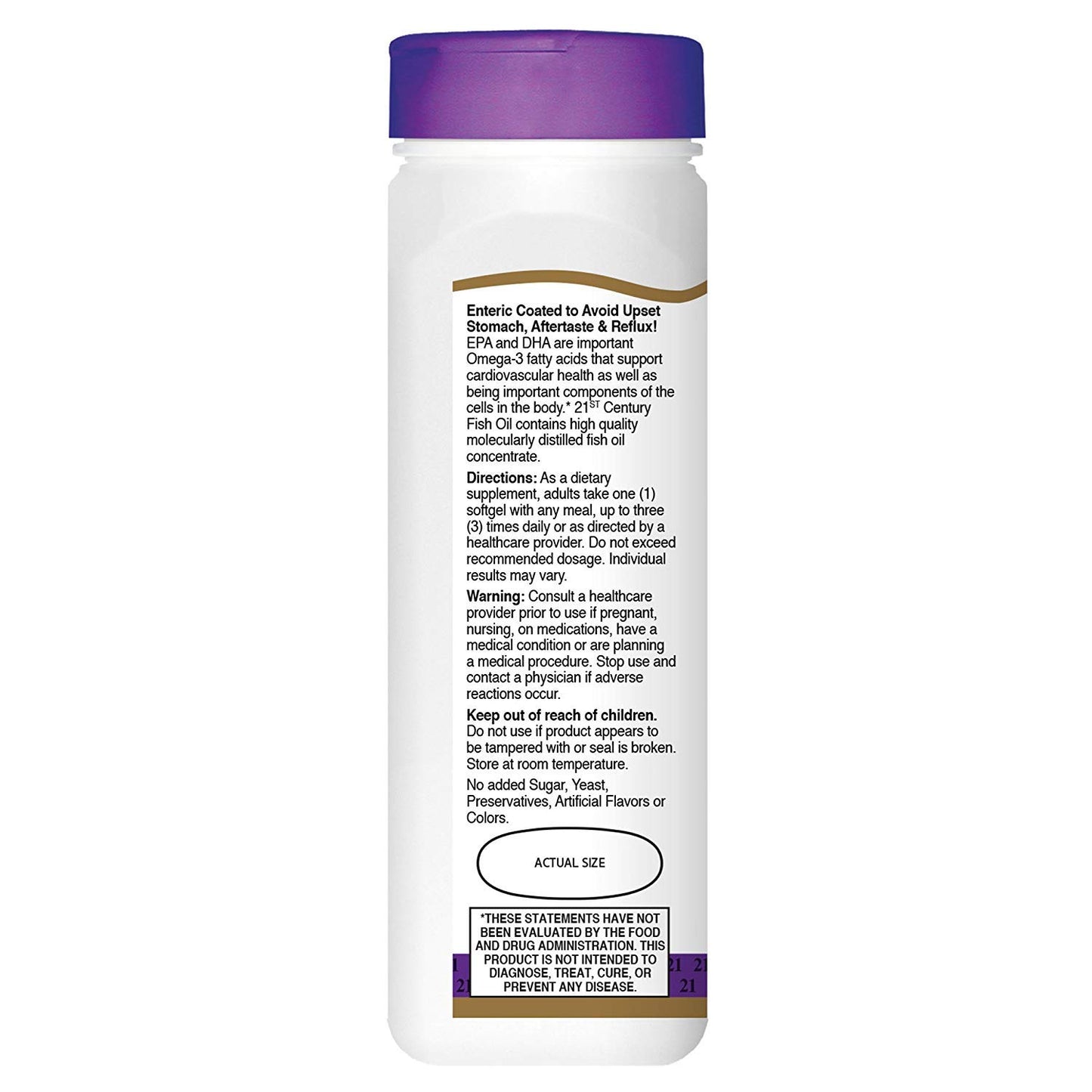 21st Century Omega-3 Fish Oil 1000 mg Softgels 12