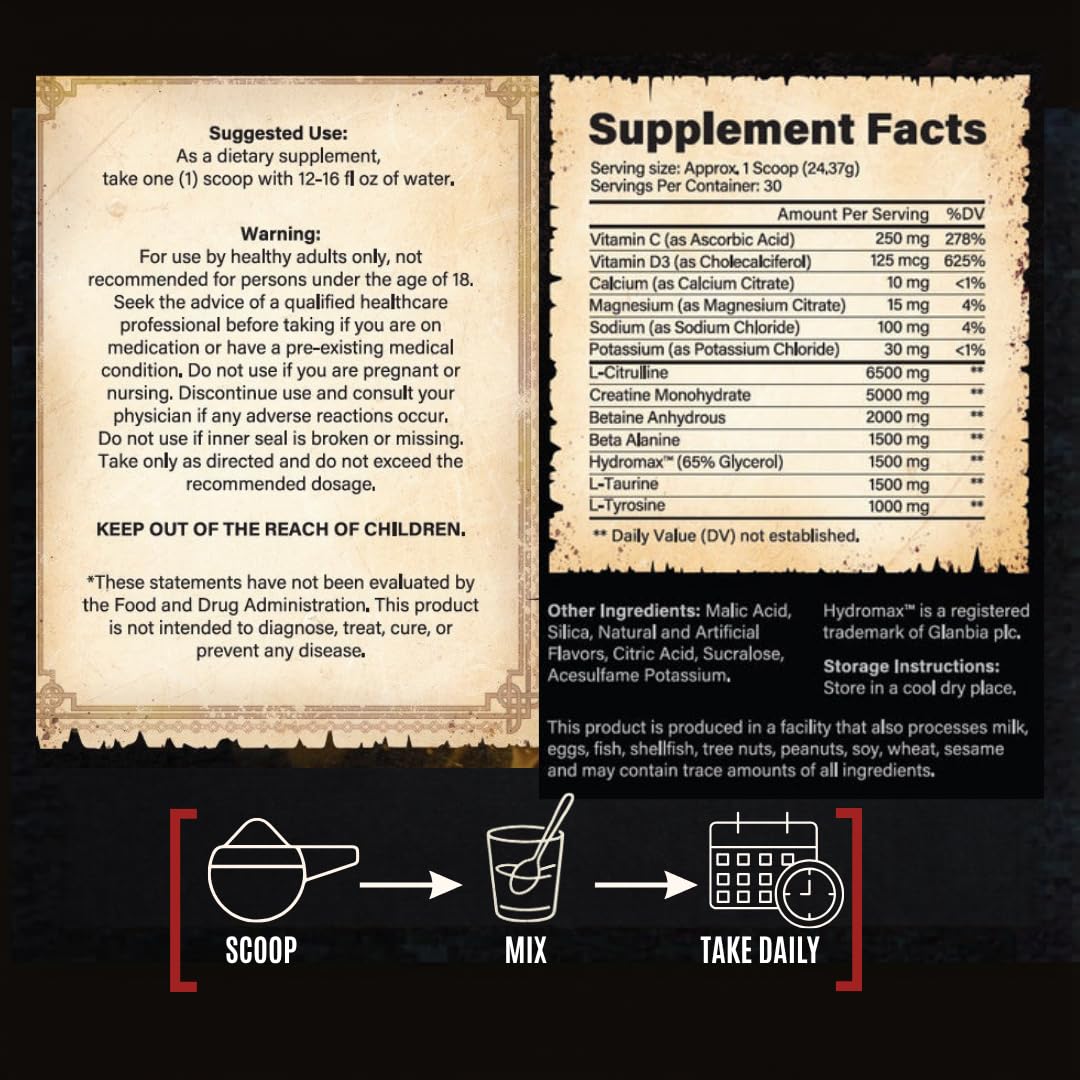 The Whey of The Lord Righteous Rage Non Stim Preworkout Supplement Powder Cherry Lemonade, 25.76