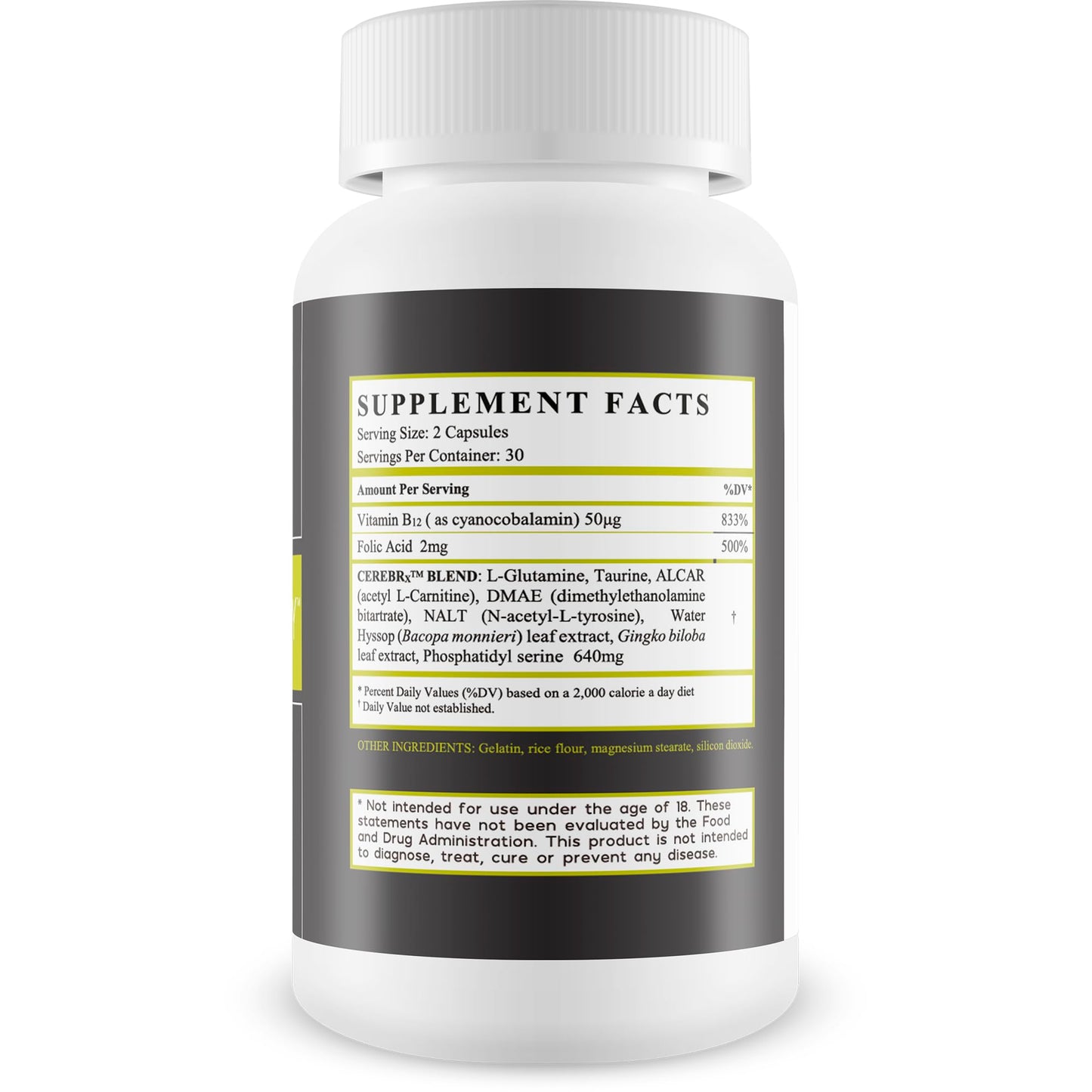 True You Health Blume Memory Supplement for Brain 60 Capsules