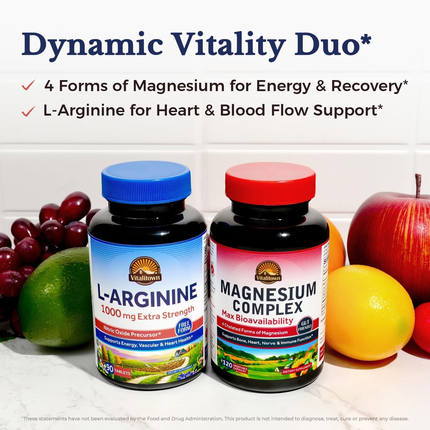 Vitalitown L-Arginine 1000 mg Tablet, 90 Tablets
