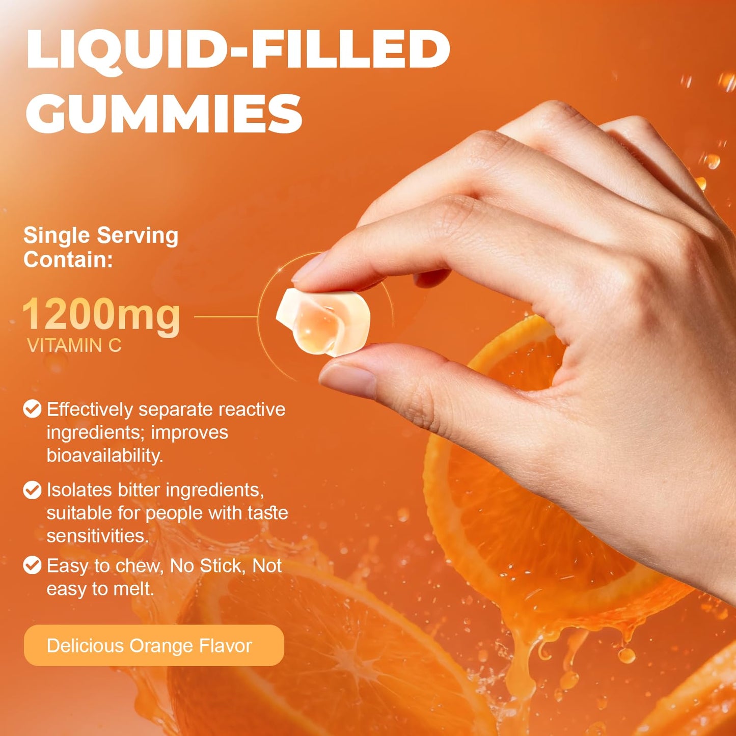 Femmetra Liposomal 1200mg Vitamin C Gummies for Adults, 60 Gummies