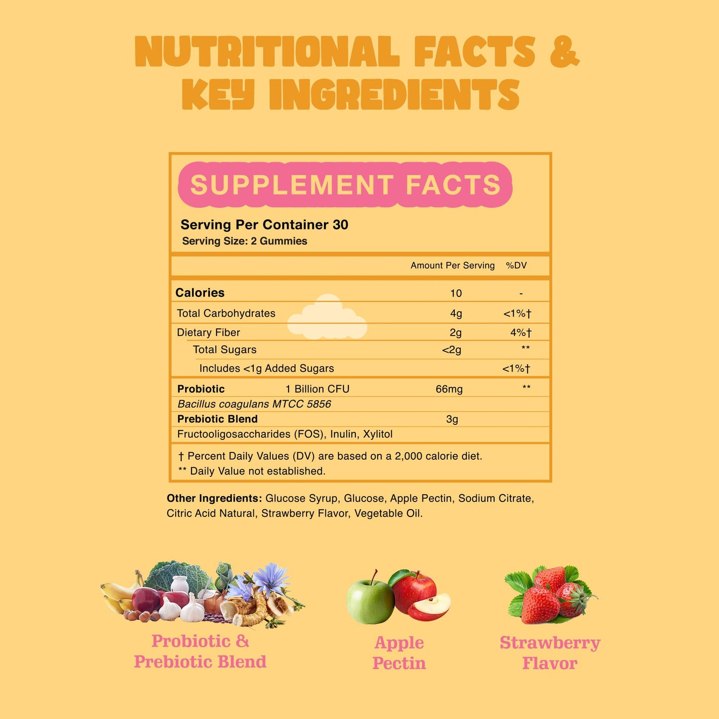 Vitastars Tummy Stars Kids Multivitamin Gummies 60 Count